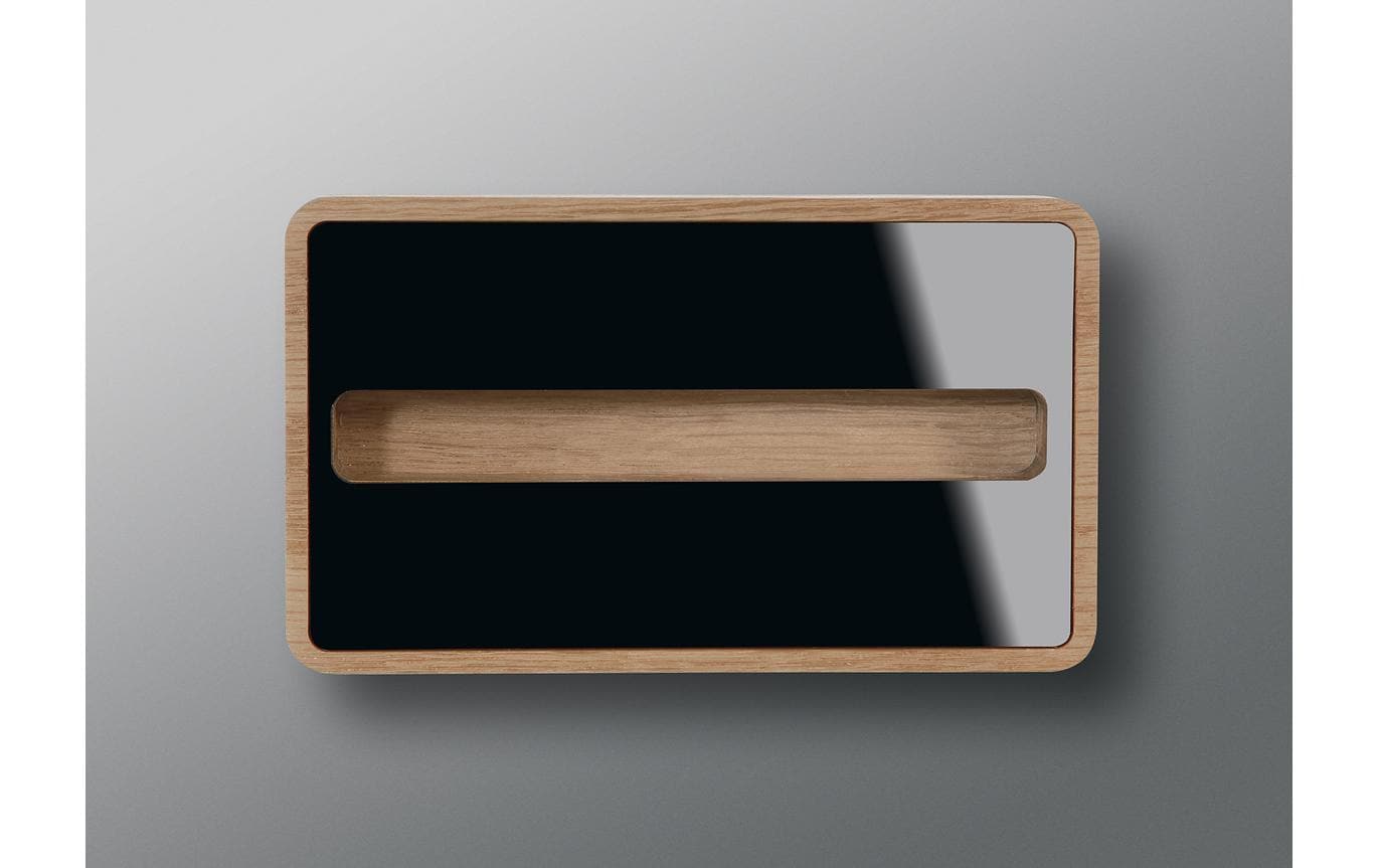 Sigel Visitenkarten-Aufsteller – Eiche, 107 × 22 mm – für Visitenkarten bis 90 mm Breite