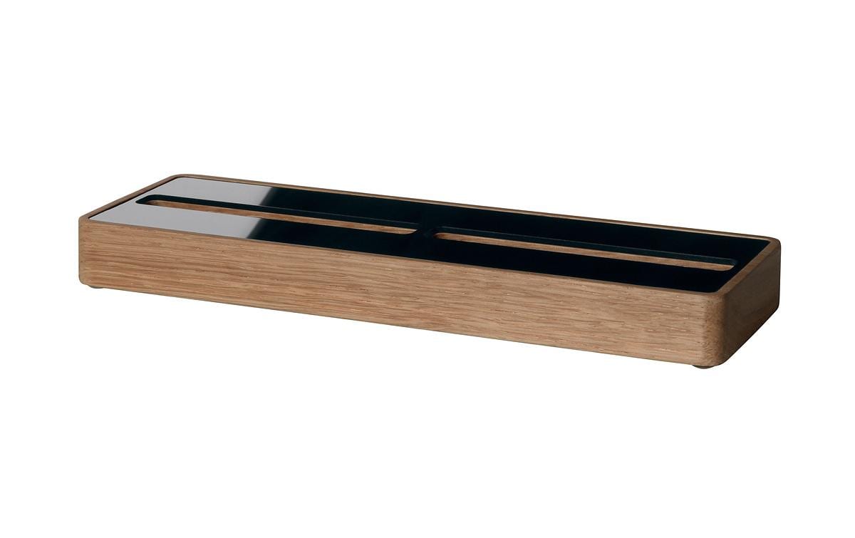 Sigel Visitenkarten-Aufsteller – Holz, Eiche, 206 × 22 mm – für 60 Visitenkarten