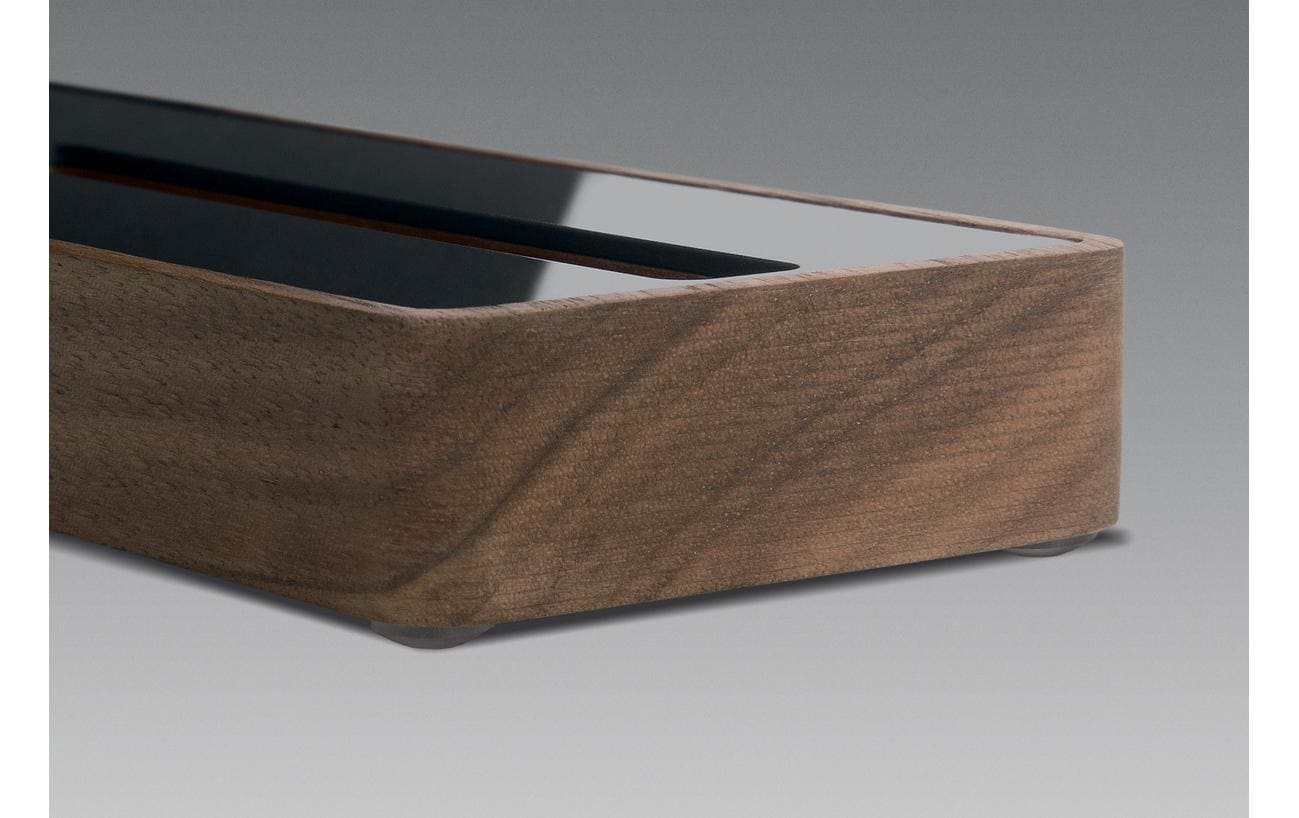 Sigel Visitenkartenhalter – Holz, Braun, 206 × 63 mm – für Visitenkarten 90 × 60 mm