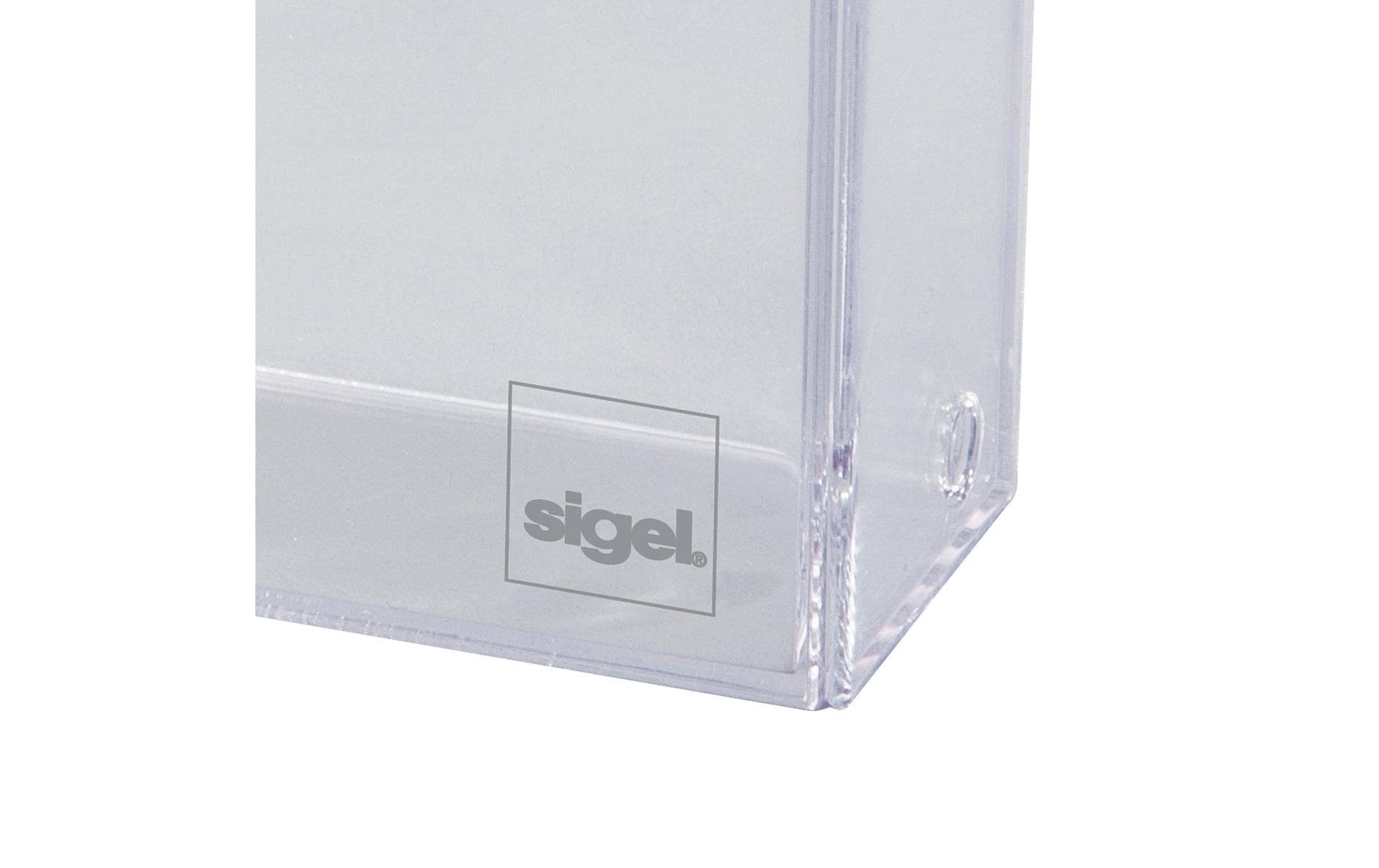 Sigel Stiftschlaufe – Kunststoff, Transparent, 95 × 60 mm