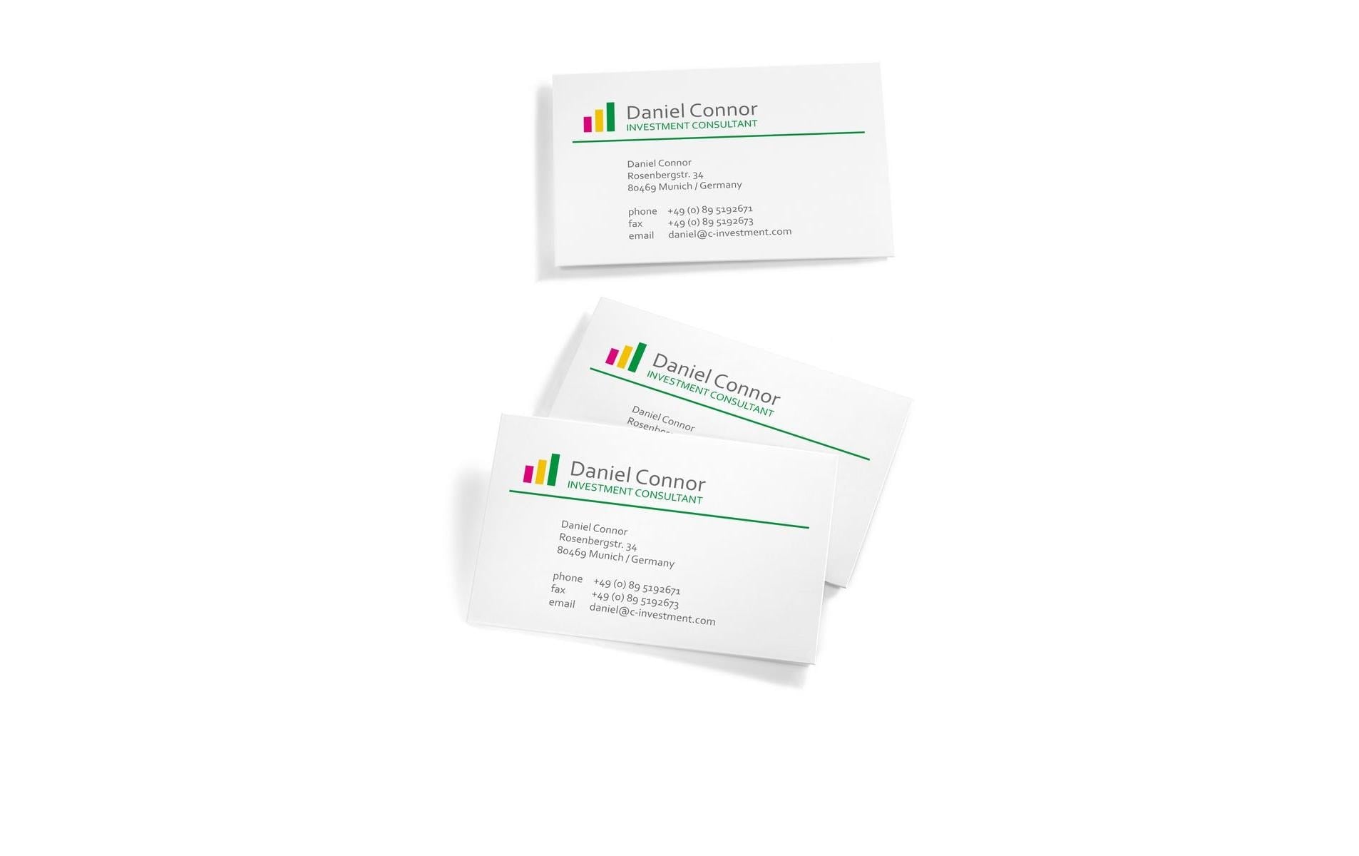 Sigel Visitenkarten, 85 × 55 mm, 190 g/m² – für Laser/Inkjet/Kopierer – A4, 10/Blatt – 400 Karten