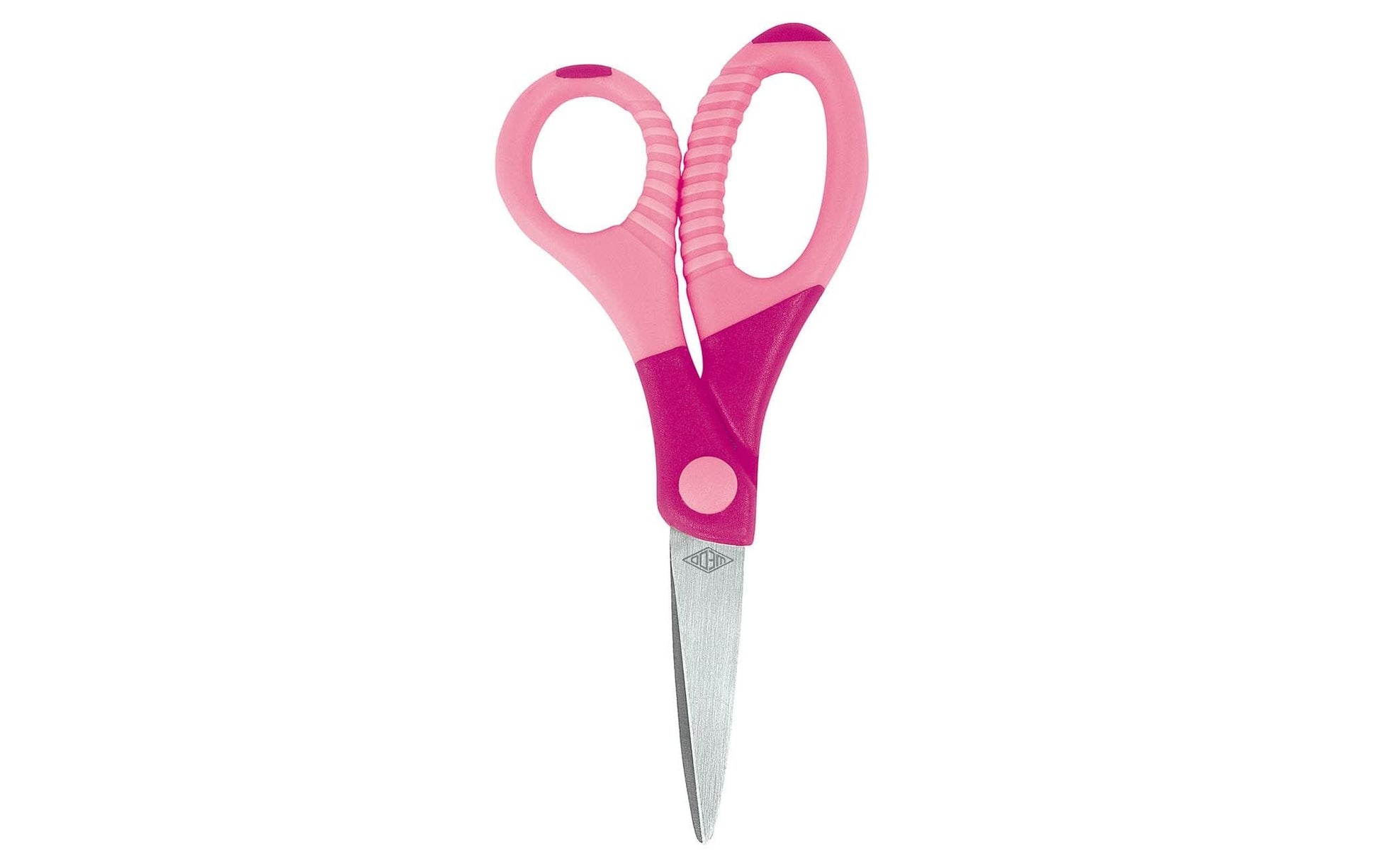 Wedo Kinderschere – 13 cm, Edelstahl, für Rechts- und Linkshänder, abgerundete Spitzen, Kunststoff, mehrfarbig