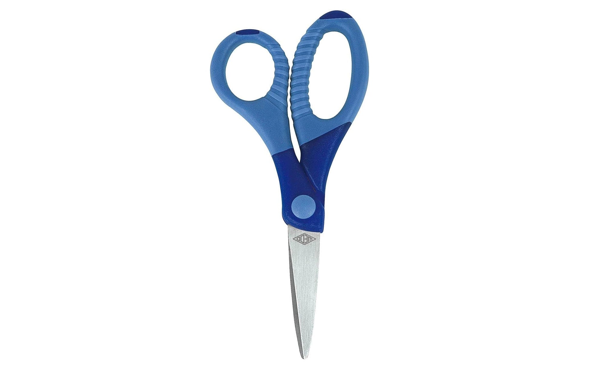 Wedo Kinderschere – 13 cm, Edelstahl, für Rechts- und Linkshänder, abgerundete Spitzen, Kunststoff, mehrfarbig