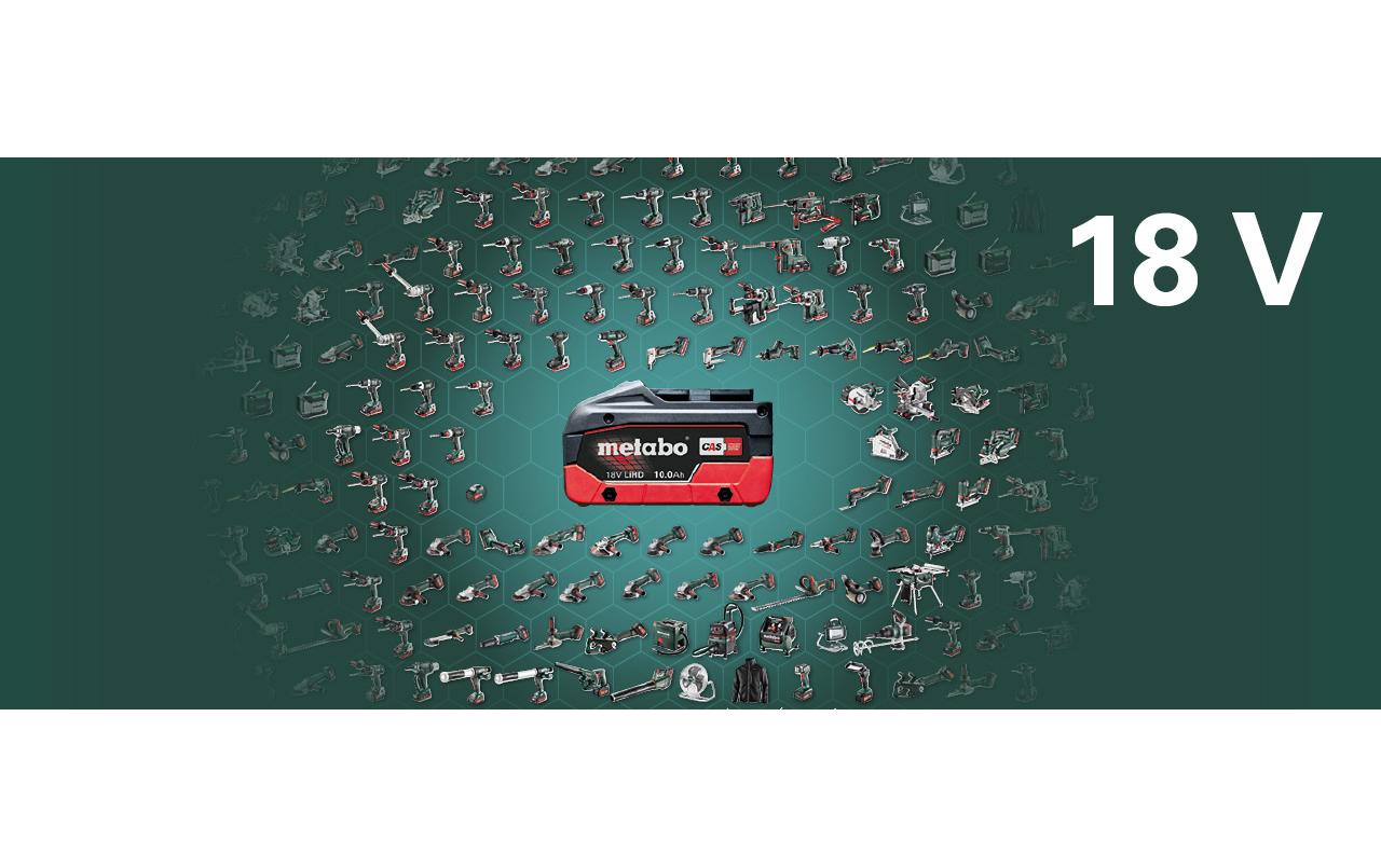 Metabo Akku-Bohrschrauber BS 18 LTX BL Q I/2 – 18 V (CAS) – Schnellspannbohrfutter (Ø 13 mm), 130 Nm – Solo