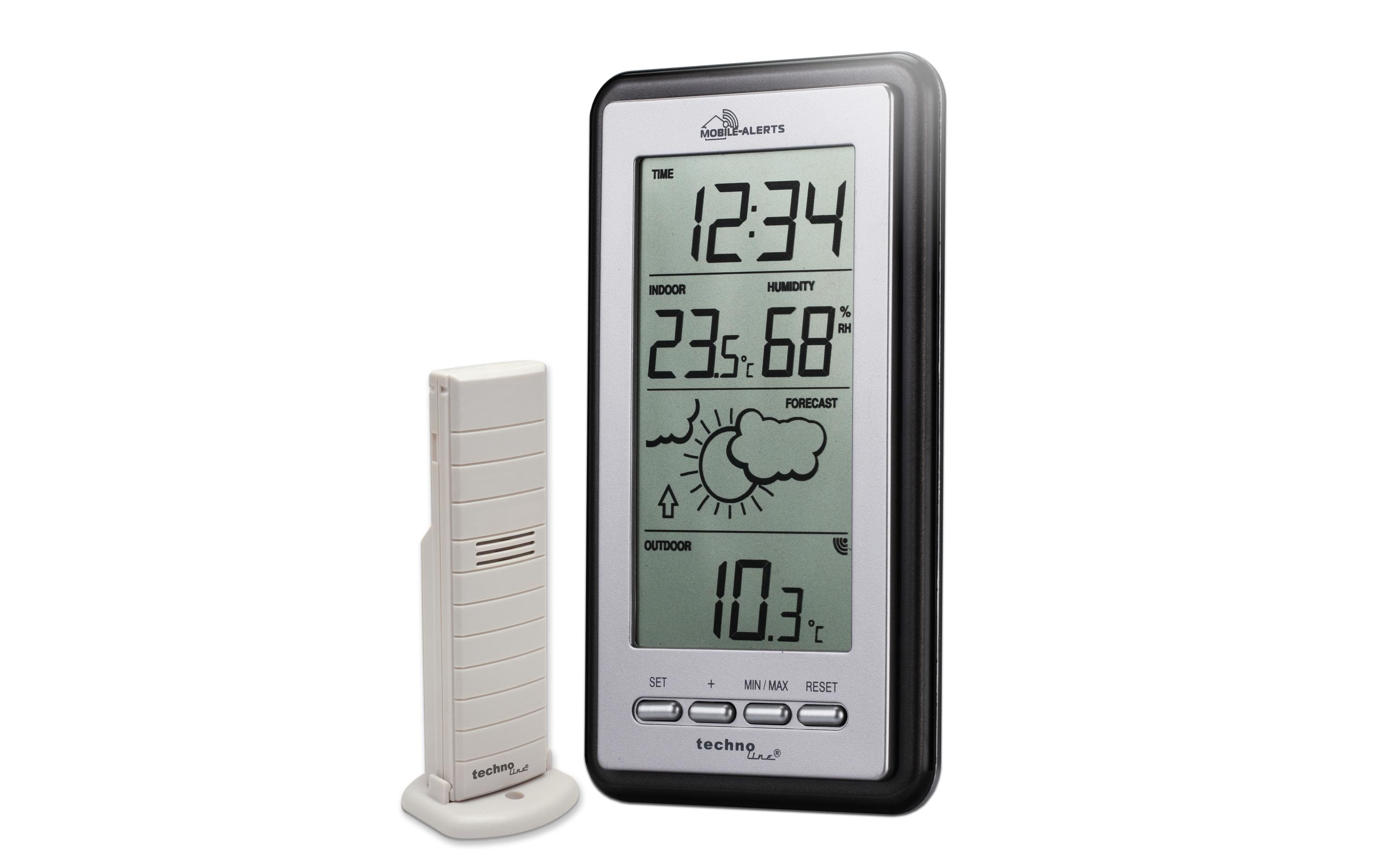 Technoline Mobile Alerts MA 10430 – Wetterstation, Aussentemperatur – Schwarz