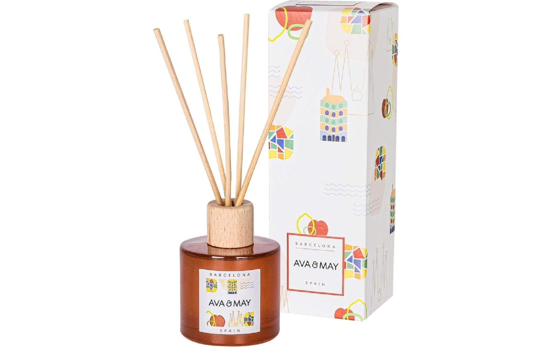 AVA & MAY Duftstäbchen Barcelona Mehrfarbig – 100 ml