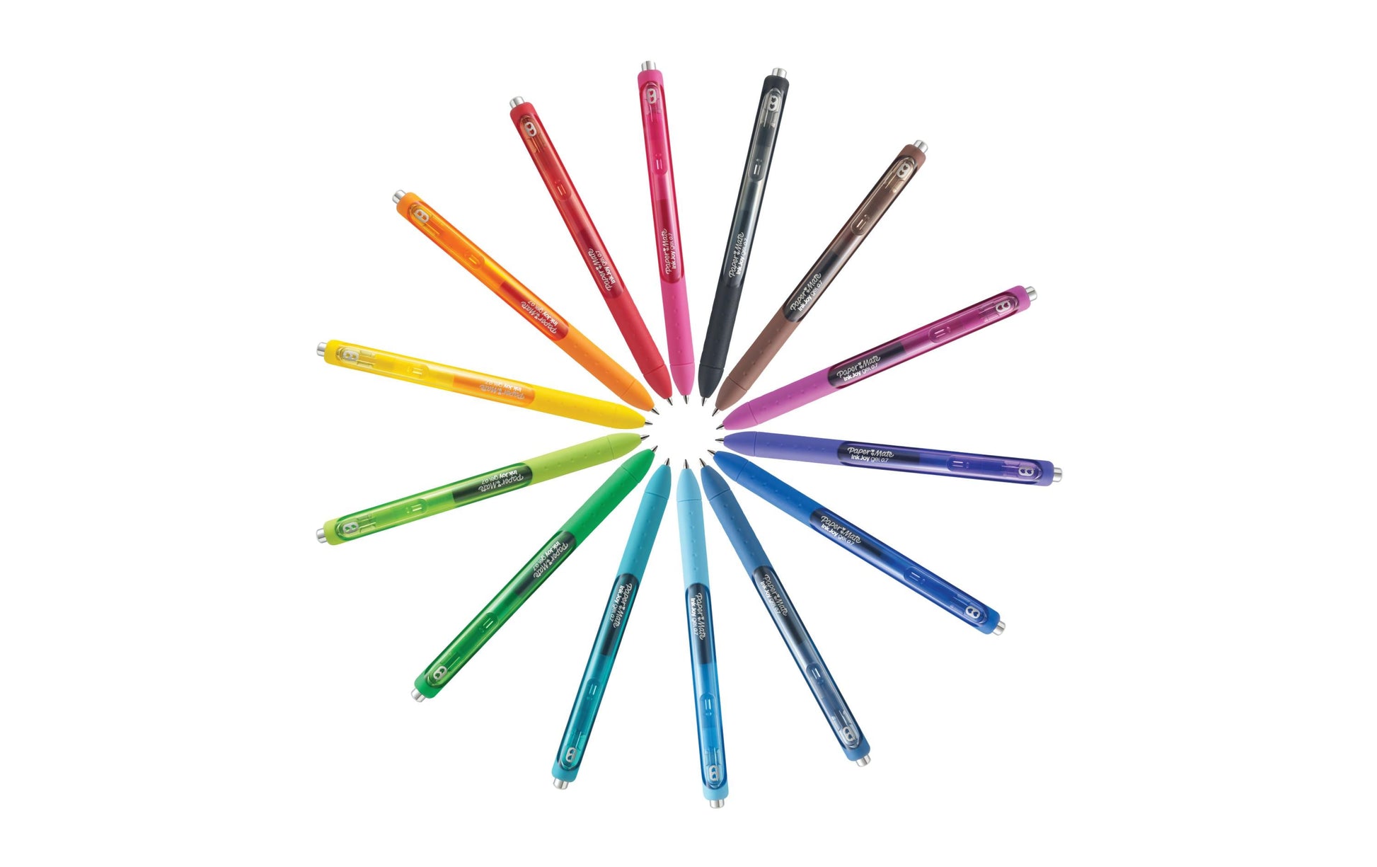 Papermate Paper Mate InkJoy Gel RT Gelschreiber 14er Set – sortierte Farben, Strichstärke 0,7 mm, schnelltrocknend