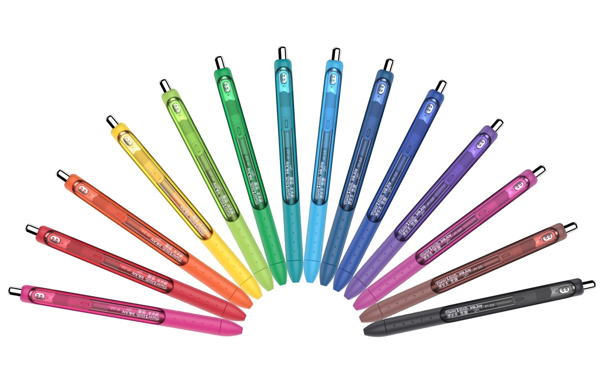 Papermate Paper Mate InkJoy Gel RT Gelschreiber 14er Set – sortierte Farben, Strichstärke 0,7 mm, schnelltrocknend