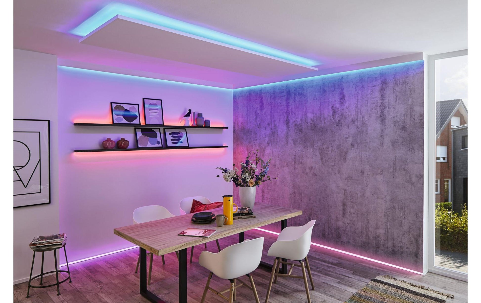 Paulmann LED-Strip MaxLED 250 – 2,5 m, 675 lm, 17 W, RGBW, dimmbar, IP44, weiss
