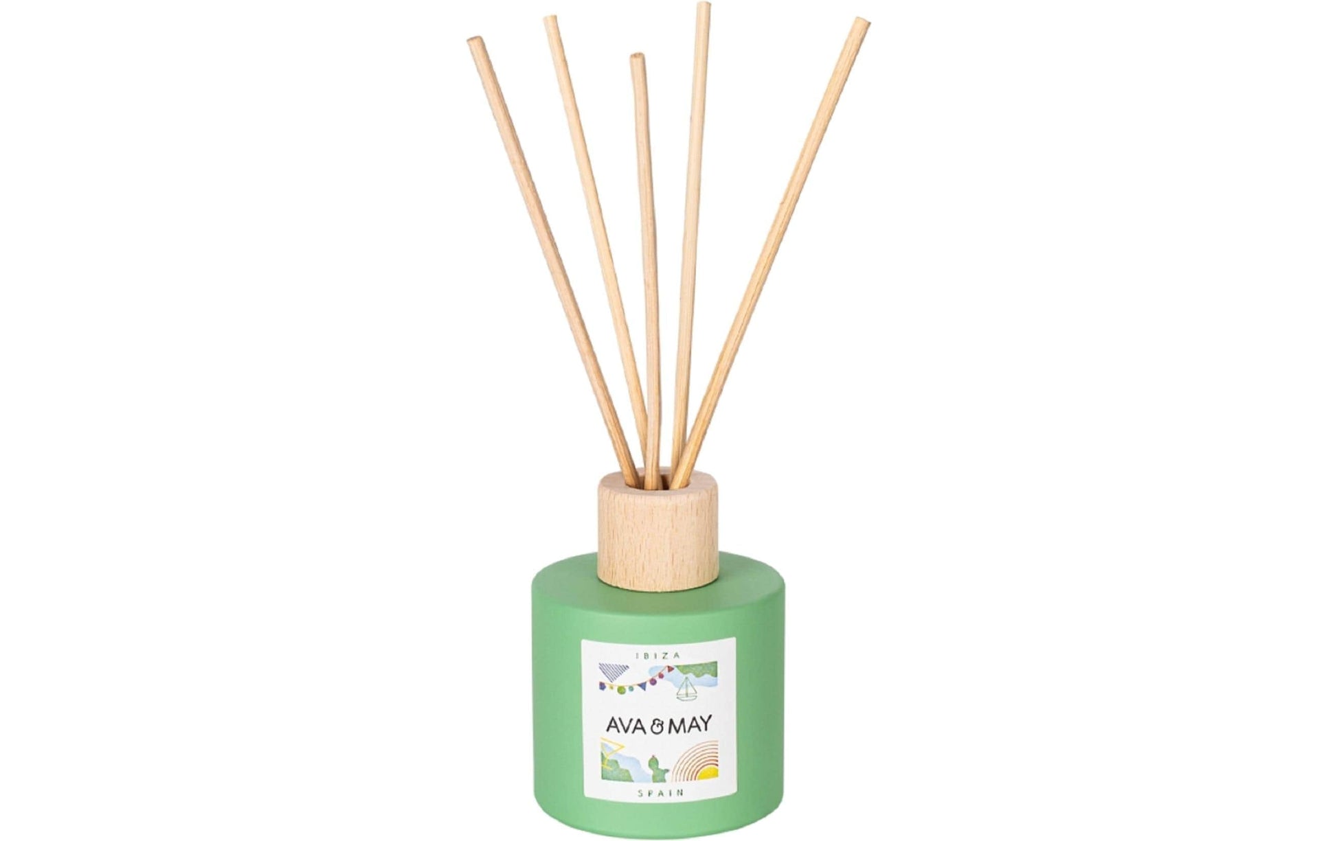 AVA & MAY Duftstäbchen Ibiza – Grün, Holz