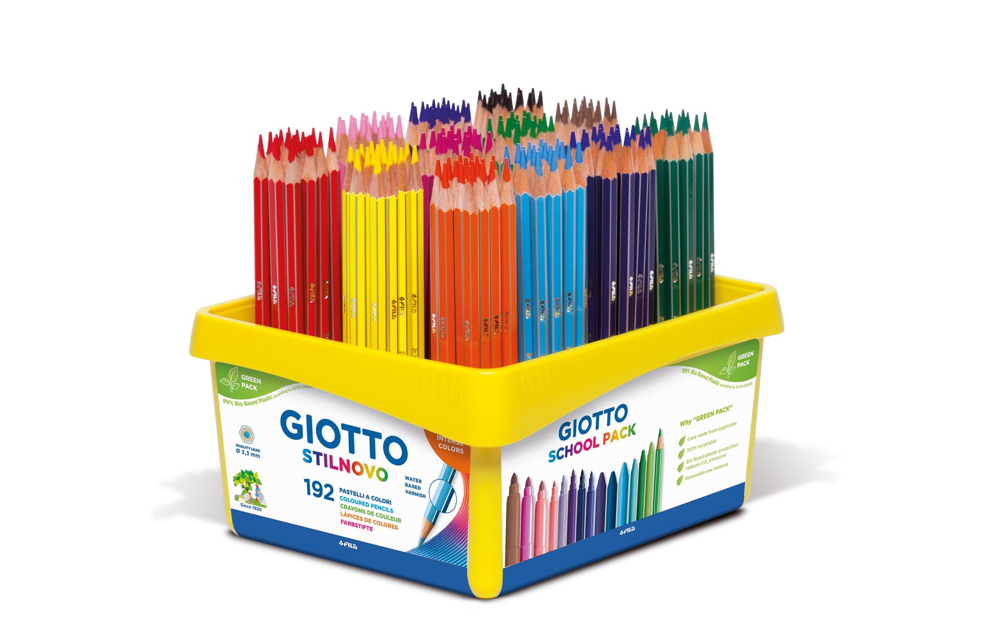 Giotto Stilnovo Buntstifte – 12 Farben, Grosspackung
