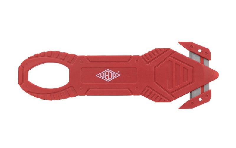Wedo Sicherheitsmesser, Schnitttiefe 6 mm, einziehbare Klinge, rot