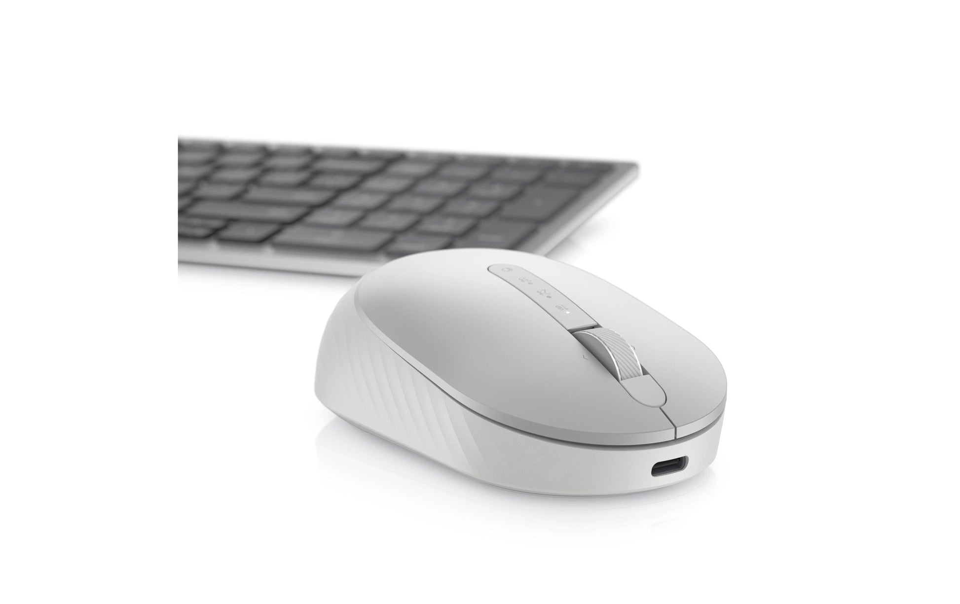 Dell MS7421W Business-Maus – kabellos, 1'600 dpi, 7 Tasten, für Rechtshänder, Easy-Switch, silber