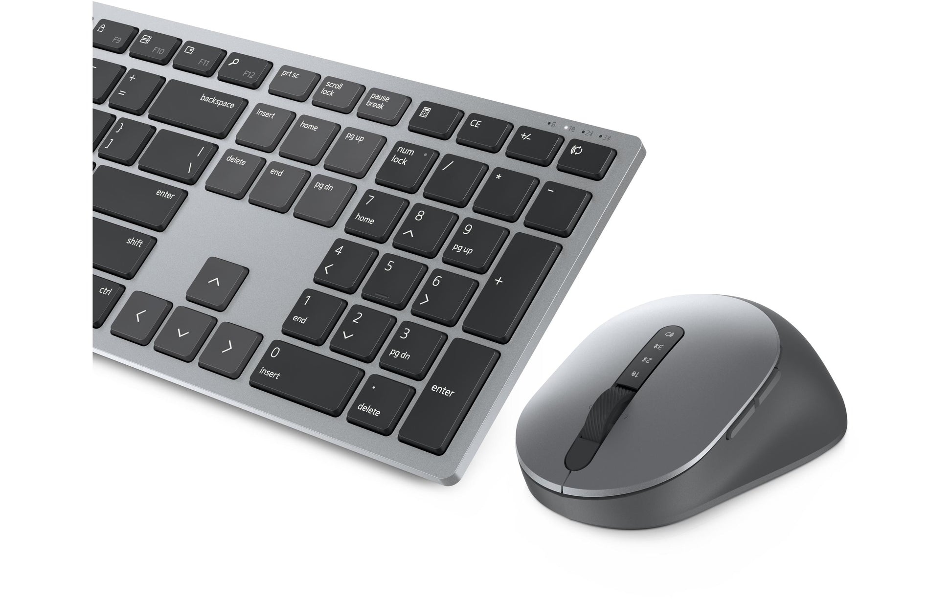 Dell KM7KM7321 – Tastatur, kabellos (2,4 GHz), IT-Layout (IT), Fullsize (mit Ziffernblock), Scherenmechanik