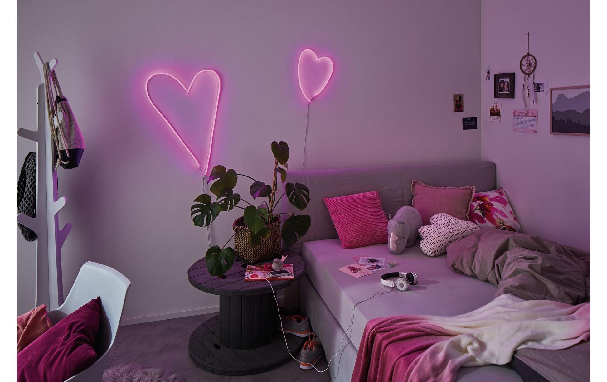 Paulmann LED-Strip – 1 m, 10 lm, 4,5 W, pink, weiss, USB