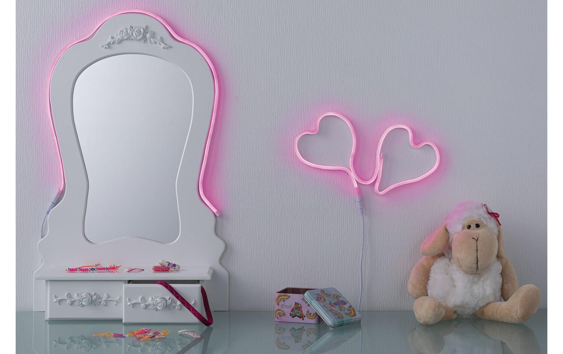 Paulmann LED-Strip – 1 m, 10 lm, 4,5 W, pink, weiss, USB