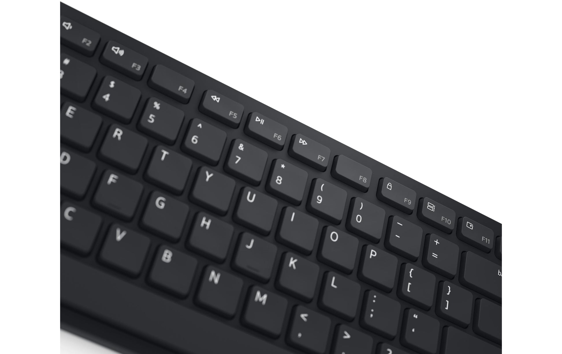 Dell KM5221 – Tastatur, kabellos (2,4 GHz), IT-Layout (IT), Fullsize (mit Ziffernblock), Scherenmechanik, schwarz