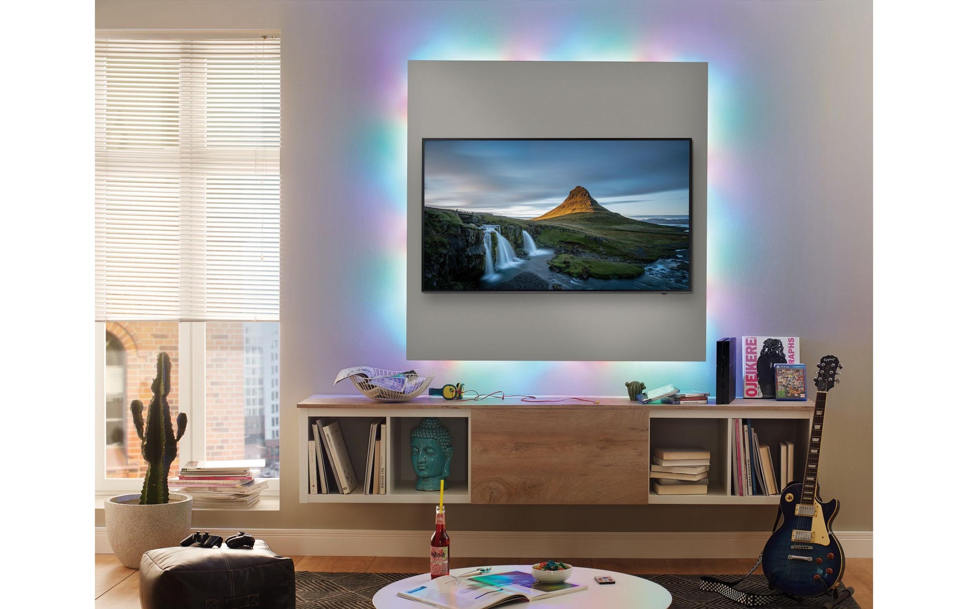 Paulmann LED-Strip – 2er Pack, 7,5 m, 494 lm, 15 W, RGB, dimmbar, weiss, Fernbedienung, inkl. Netzteil