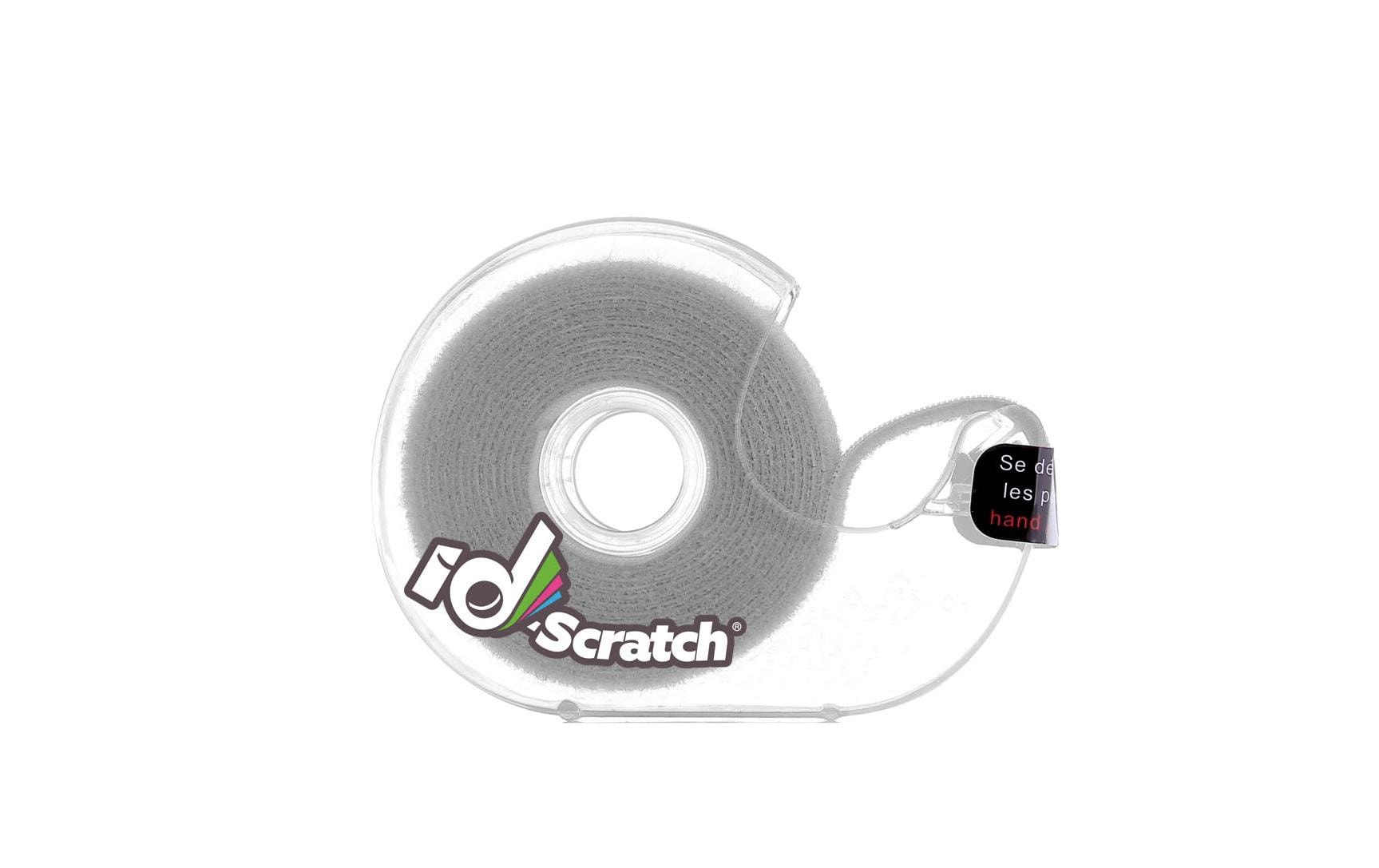 PatchSee Klettband IDS-SG-BOX-2.0 – 20 mm × 2,00 m, Polyamid, Grau, haftend, 1er-Pack