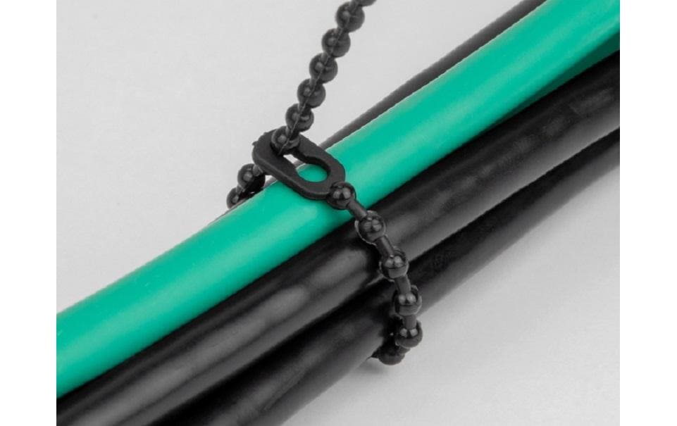 DeLOCK Blitzbinder 100 × 2,4 mm, Polyamid, wiederverwendbar, schwarz, 100 Stk.