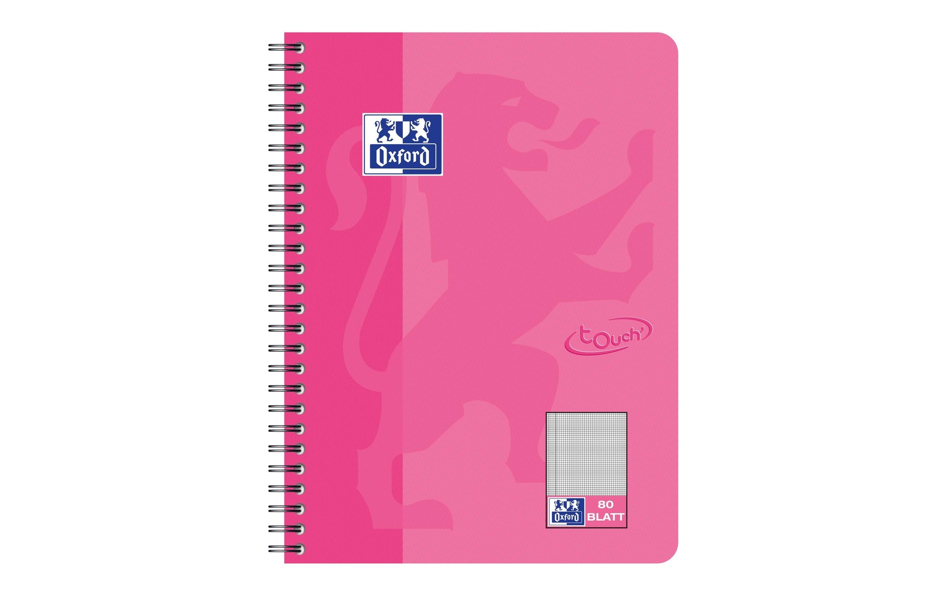 Elba Collegeblock, Karton, 80 Blatt, 4-fach gelocht, perforiert, 90 g/m² – rosa, für SCRIBZEE App