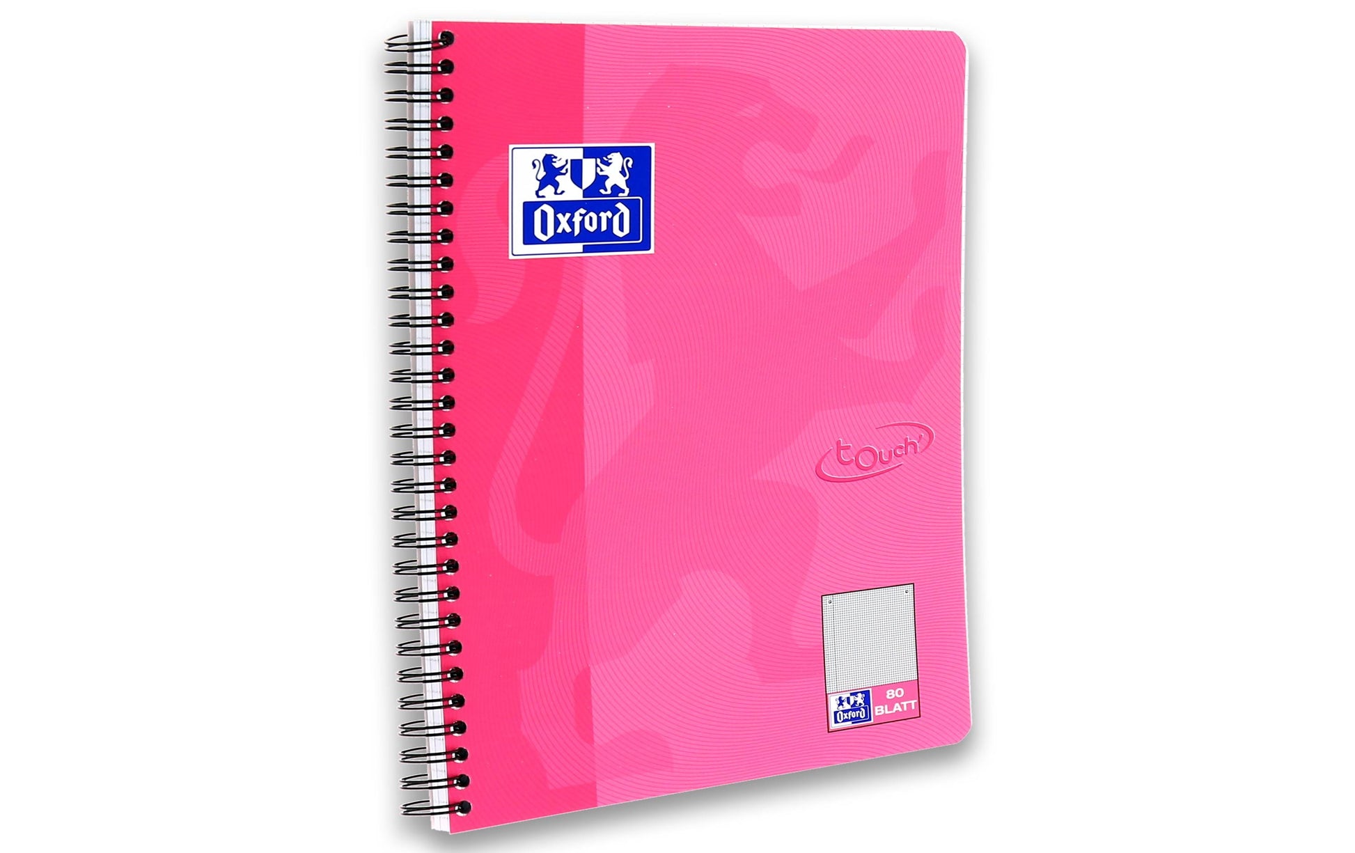 Elba Collegeblock, Karton, 80 Blatt, 4-fach gelocht, perforiert, 90 g/m² – rosa, für SCRIBZEE App
