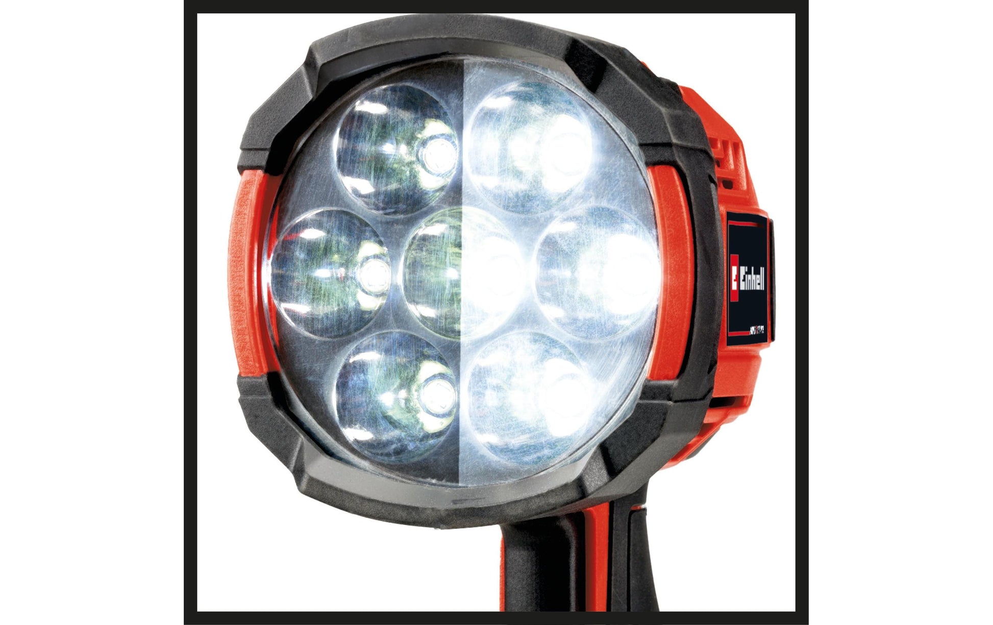 Einhell Arbeitsleuchte TE-CL 18/2500 LiAC Solo – 2500 lm, 6500 K, 18 V Akku (Power X-Change), 7 LEDs – Rot