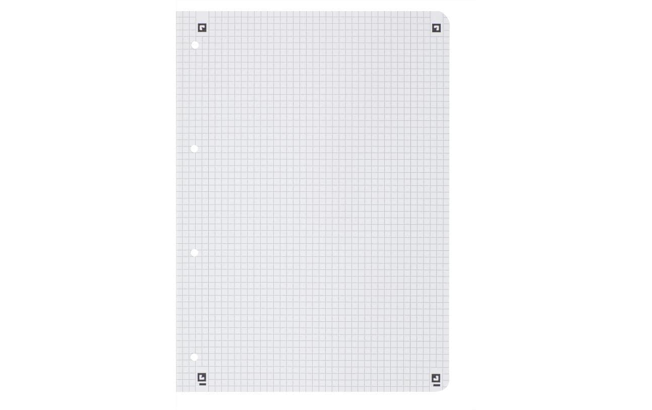 Elba Collegeblock, 80 Blatt, 4-fach gelocht, perforiert, 90 g/m² – Sonnengelb, für SCRIBZEE App