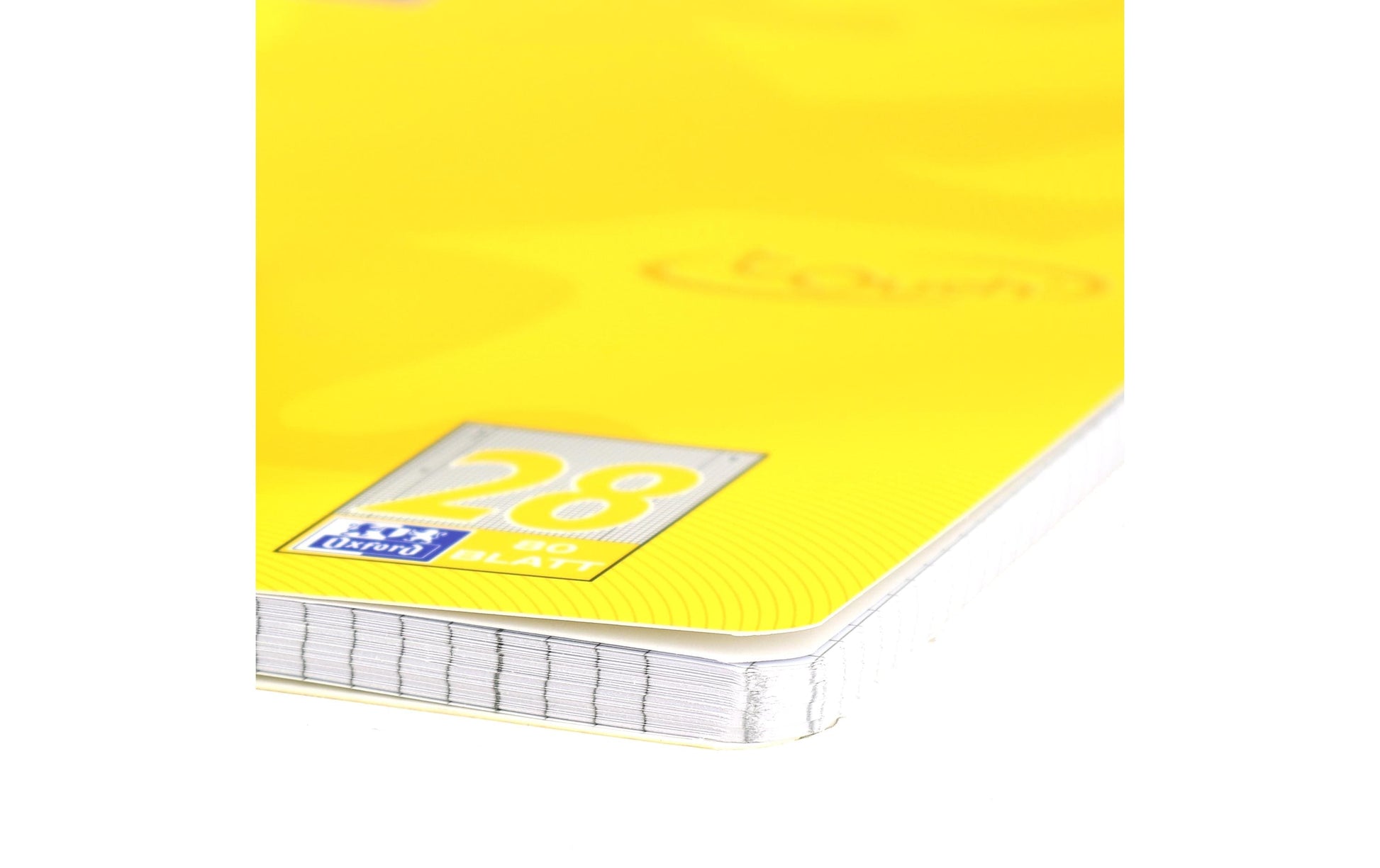Elba Collegeblock, 80 Blatt, 4-fach gelocht, perforiert, 90 g/m² – Sonnengelb, für SCRIBZEE App