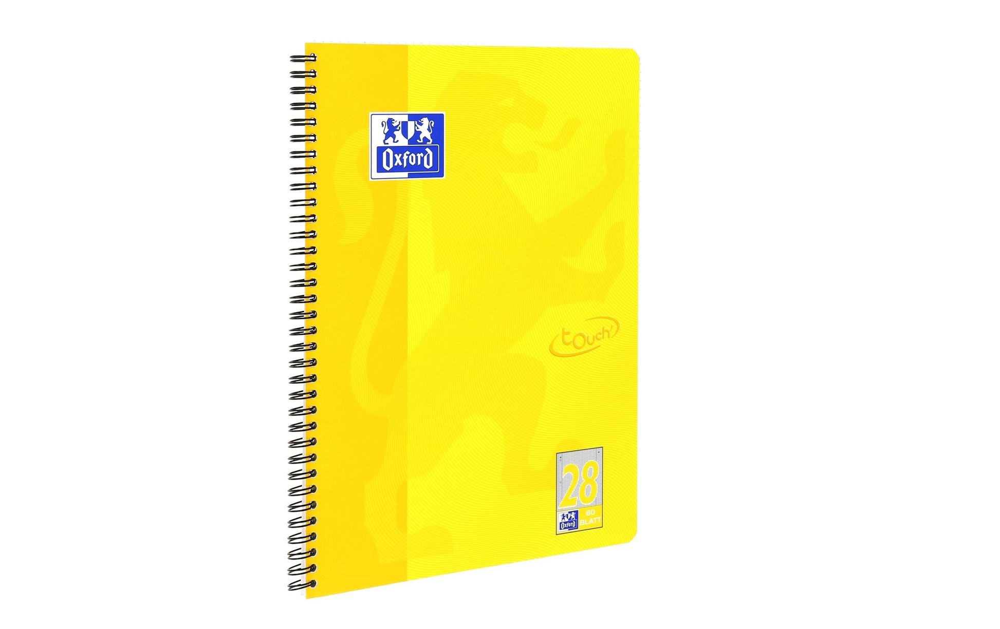 Elba Collegeblock, 80 Blatt, 4-fach gelocht, perforiert, 90 g/m² – Sonnengelb, für SCRIBZEE App