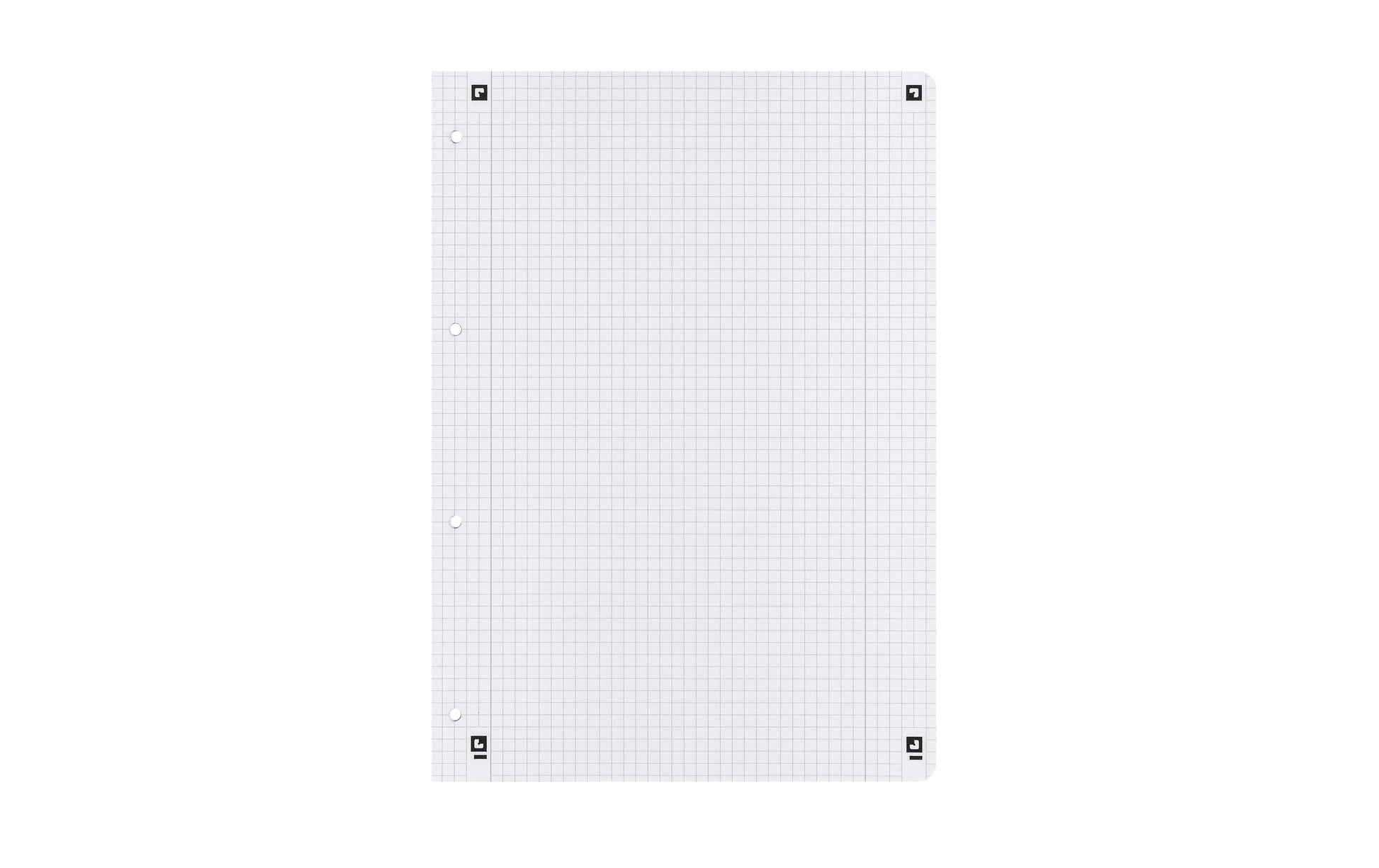 Elba Collegeblock, 220 × 295 mm, Karton, 80 Blatt, 4-fach gelocht, perforiert – Rosa, für SCRIBZEE App