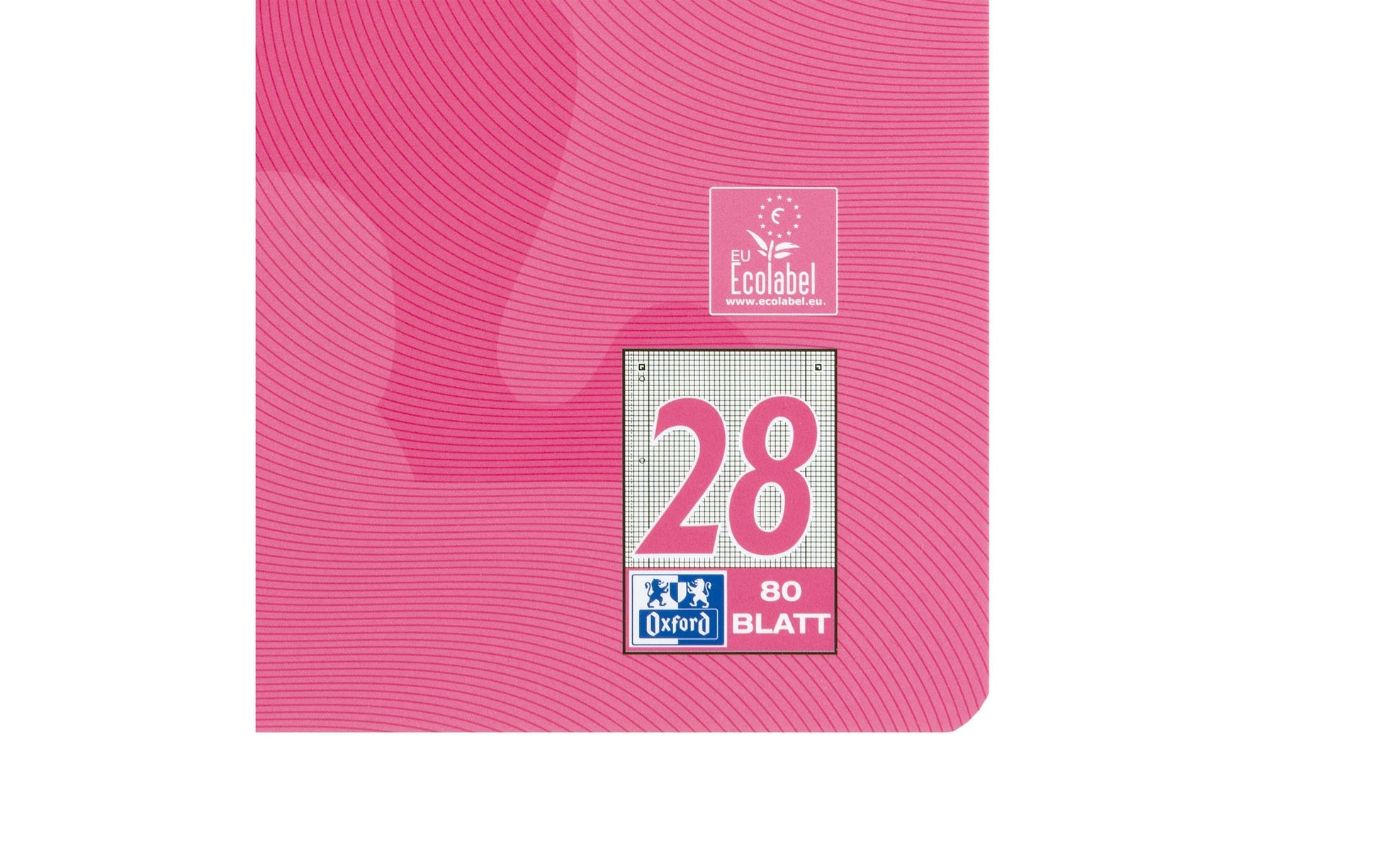 Elba Collegeblock, 220 × 295 mm, Karton, 80 Blatt, 4-fach gelocht, perforiert – Rosa, für SCRIBZEE App