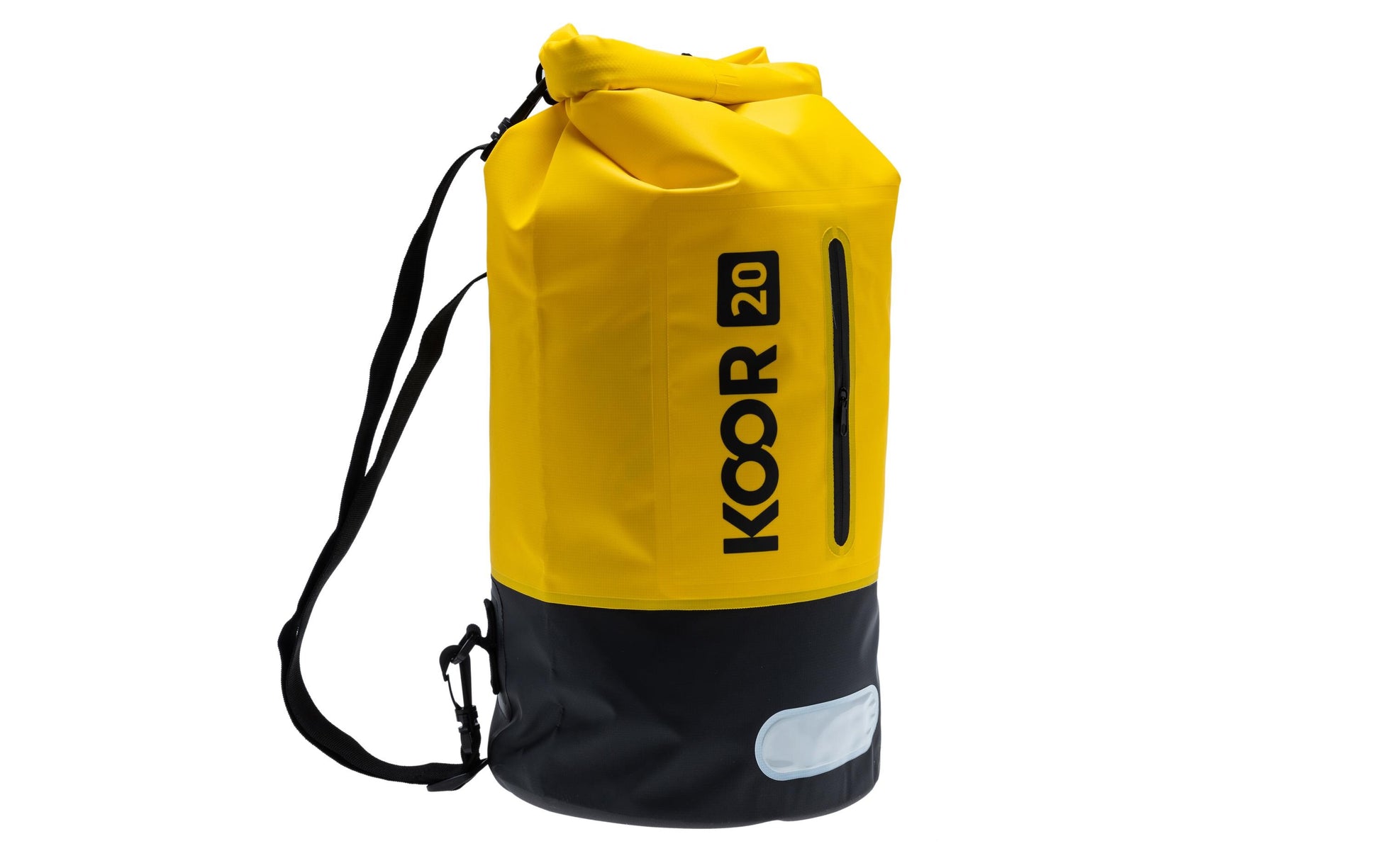 KOOR Sportrucksack Dry Bag – 20 l, wasserfest, PVC – Gelb, 220 × 580 × 220 mm