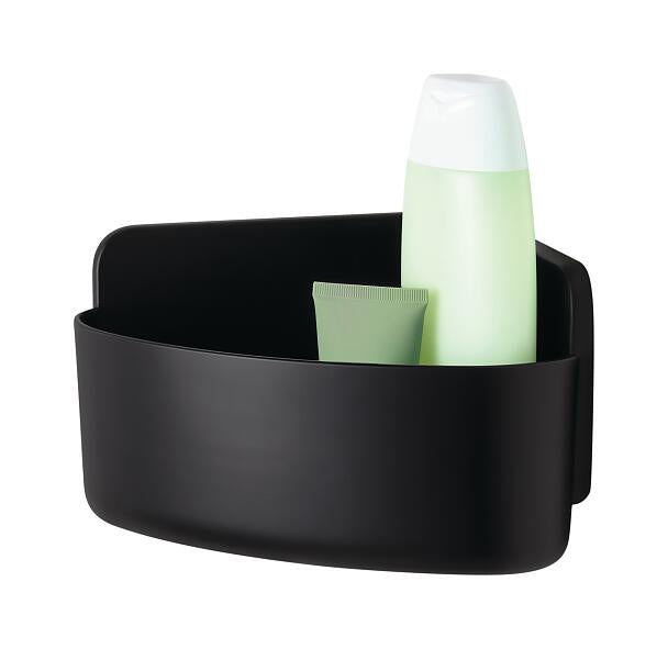TESA Seifenhalter (Wand) LAVAA – ABS, Wandmontiert, 17,5×17,5×12 cm, Schwarz