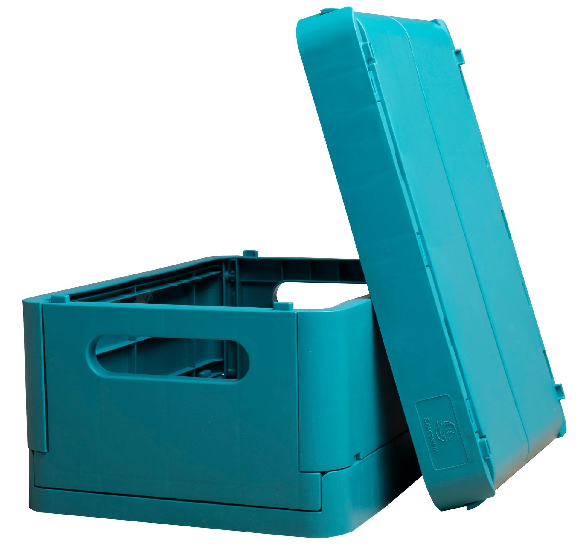 Exacompta Smart Case Midi Aufbewahrungsbox B 276 × H 120 × T 188 mm – für A5+, faltbar, blau