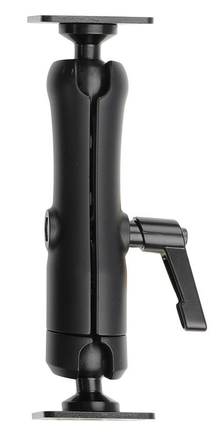 Brodit Sockelhalterung Schwerlast – Tisch-/Innenbereich-Ständer – VESA 42×50 mm, Höhe 180 mm, Schwarz