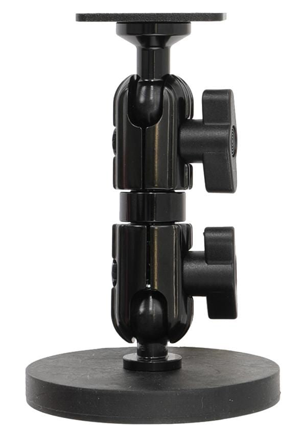 Brodit Montagesockel, Schraubbefestigung, 360°/Neigung 0–210° – für Smartphone – schwarz