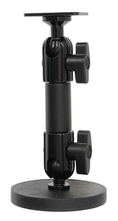 Brodit Standard Duty Sockelhalterung – Tisch-/Innenbereich-Ständer – Schraubbefestigung, Höhe 160 mm – Schwarz