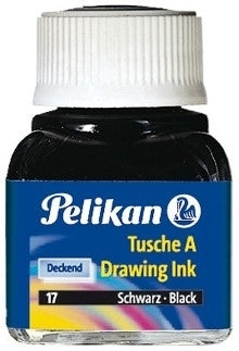 Pelikan Tusche – Zinnober – 10 ml (Glas) – für Zeichenpapier, Glas