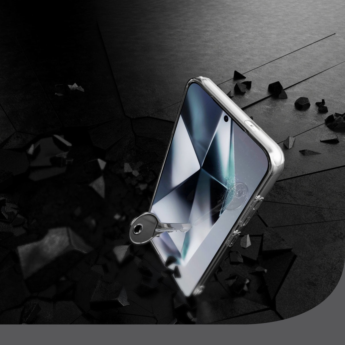 4smarts 360 Schutz Set – Backcover – für Samsung Galaxy S25, Transparent, Reinigungsset, Tragetasche