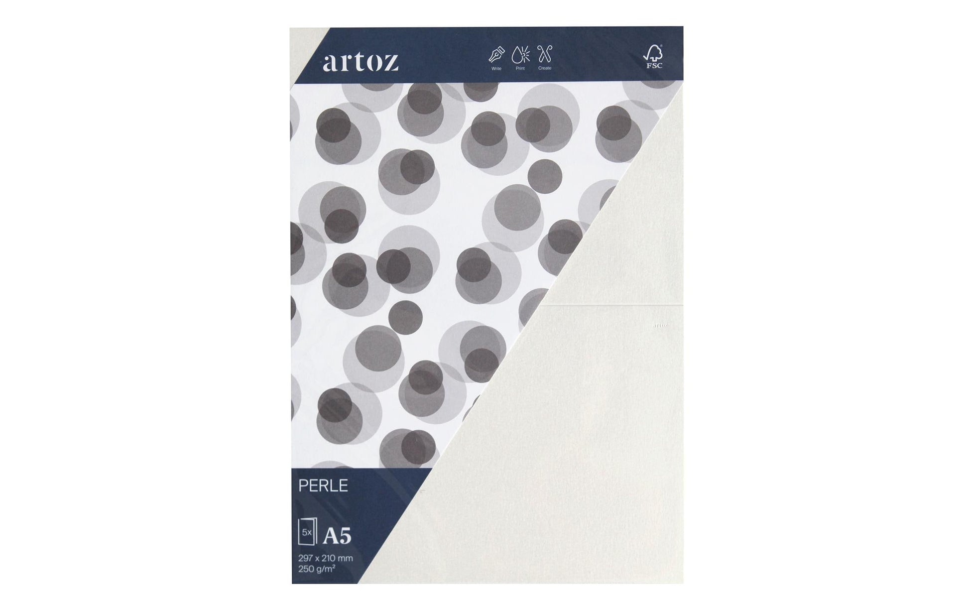 Artoz Grusskarten – A4, Papier 250 g/m², Weiss – 5 Stk