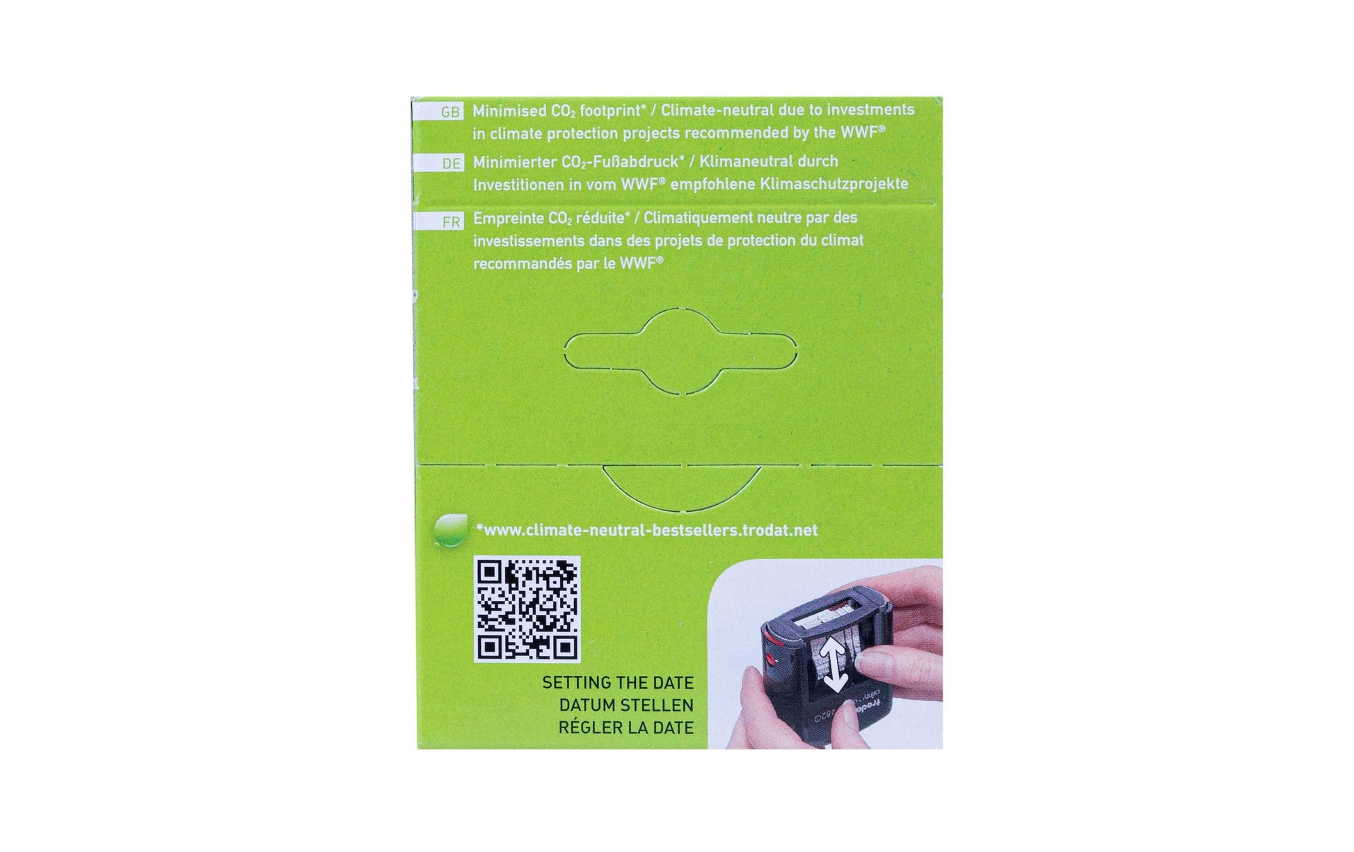 Trodat Motivstempel printy-dater – 12er-Set, Deutsch, austauschbares Kissen