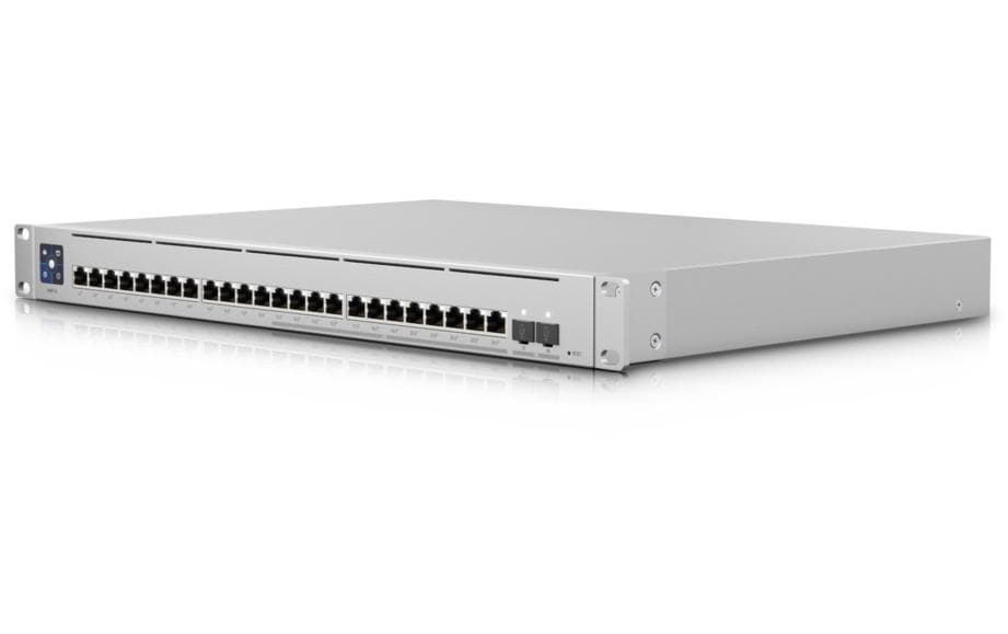 Ubiquiti USW-ENTERPRISE-24-POE Switch – 12× 2,5GbE, 12× GbE, 2× SFP+, 400 W PoE, für 19" Rack