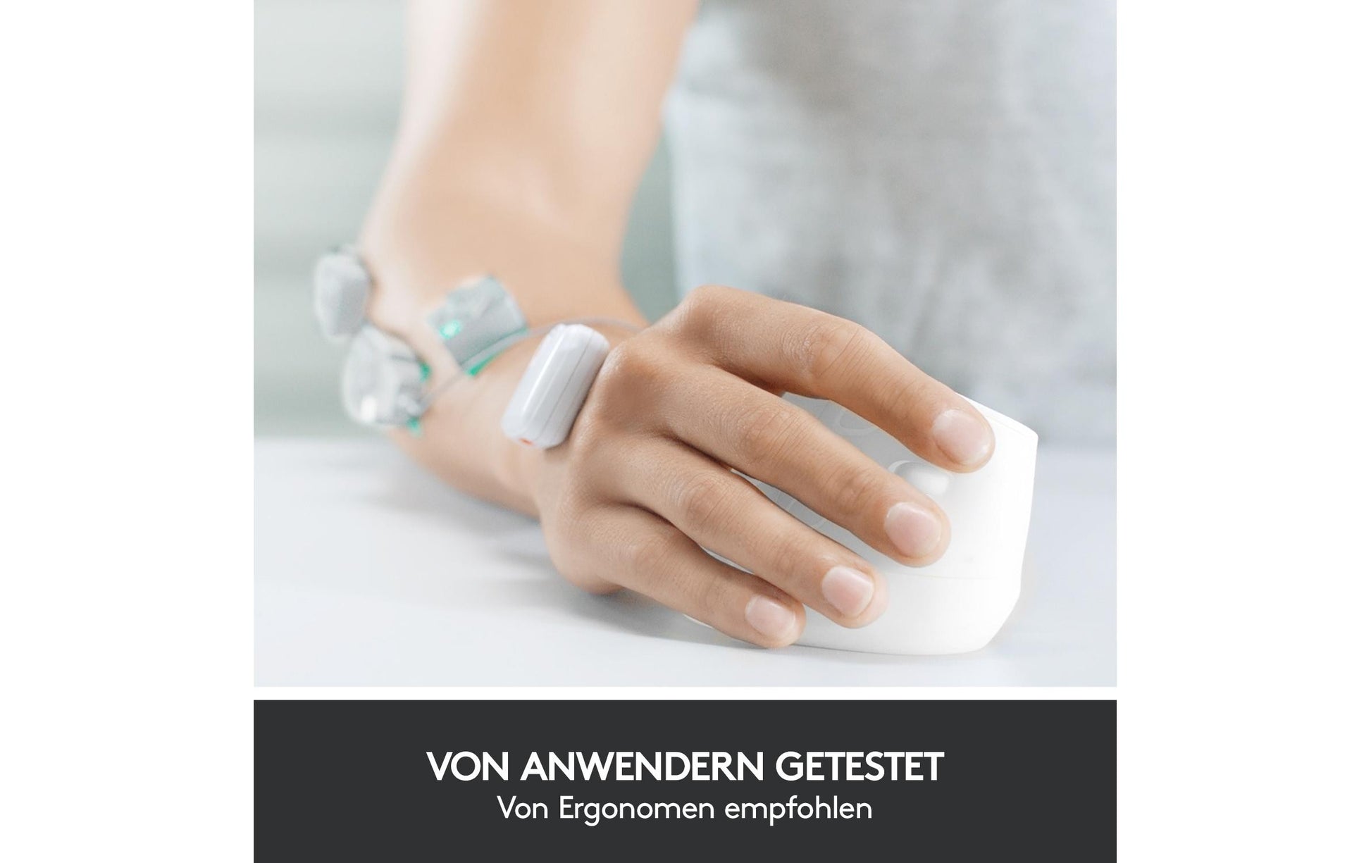 Logitech MX Vertical Ergonomische Maus – kabellos, USB-C, 4 Tasten, vertikal, Unifying-Empfänger, schwarz