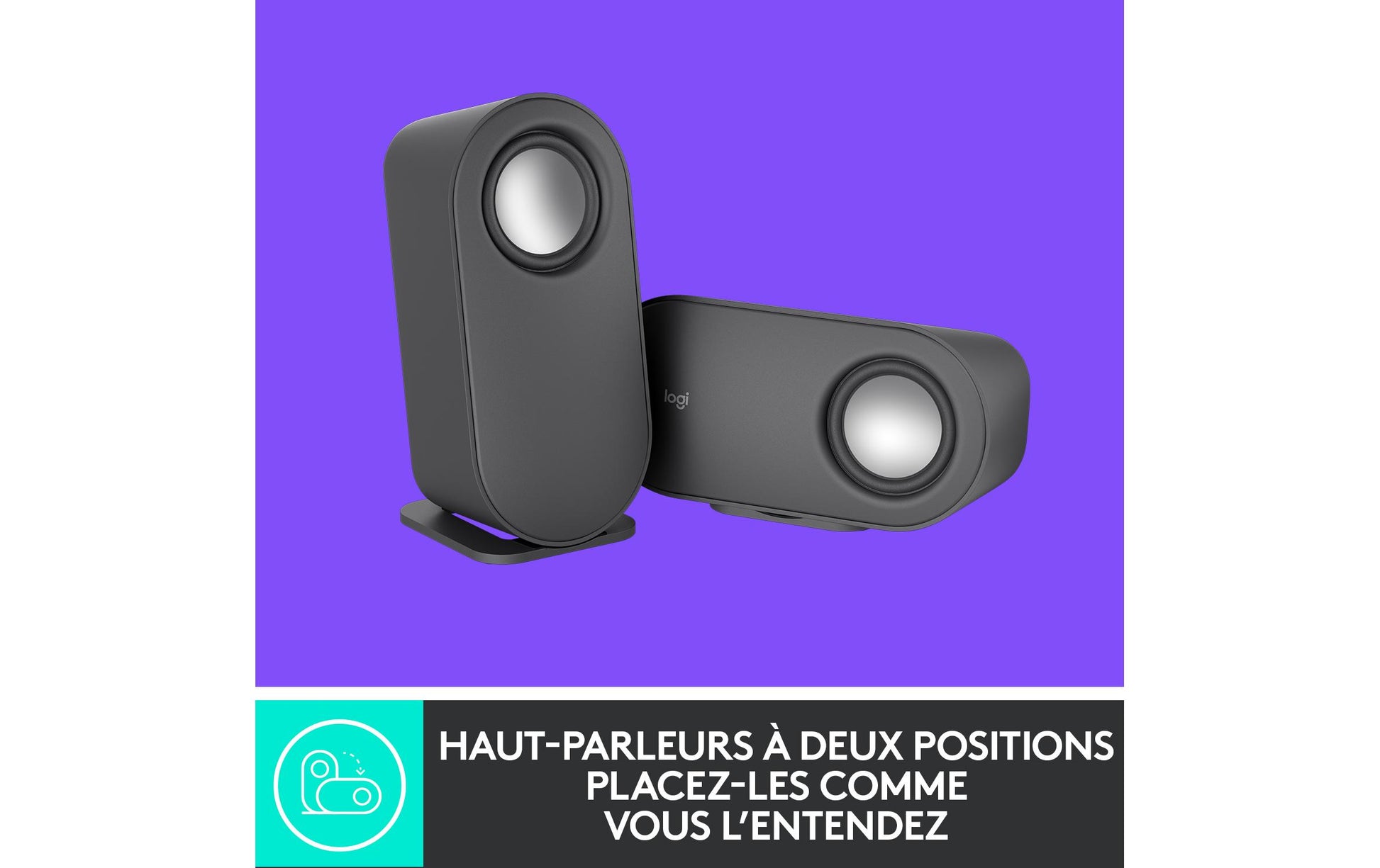 Logitech Z407 – PC-Lautsprecher-Set – mit Subwoofer, Bluetooth, kabelgesteuerte Steuerung, Graphit