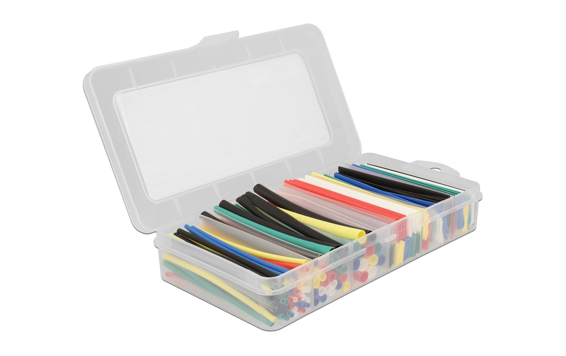 DeLOCK Schrumpfschlauch-Set, 196 Stk., Ø 12 mm, 9,5 cm – mehrfarbig