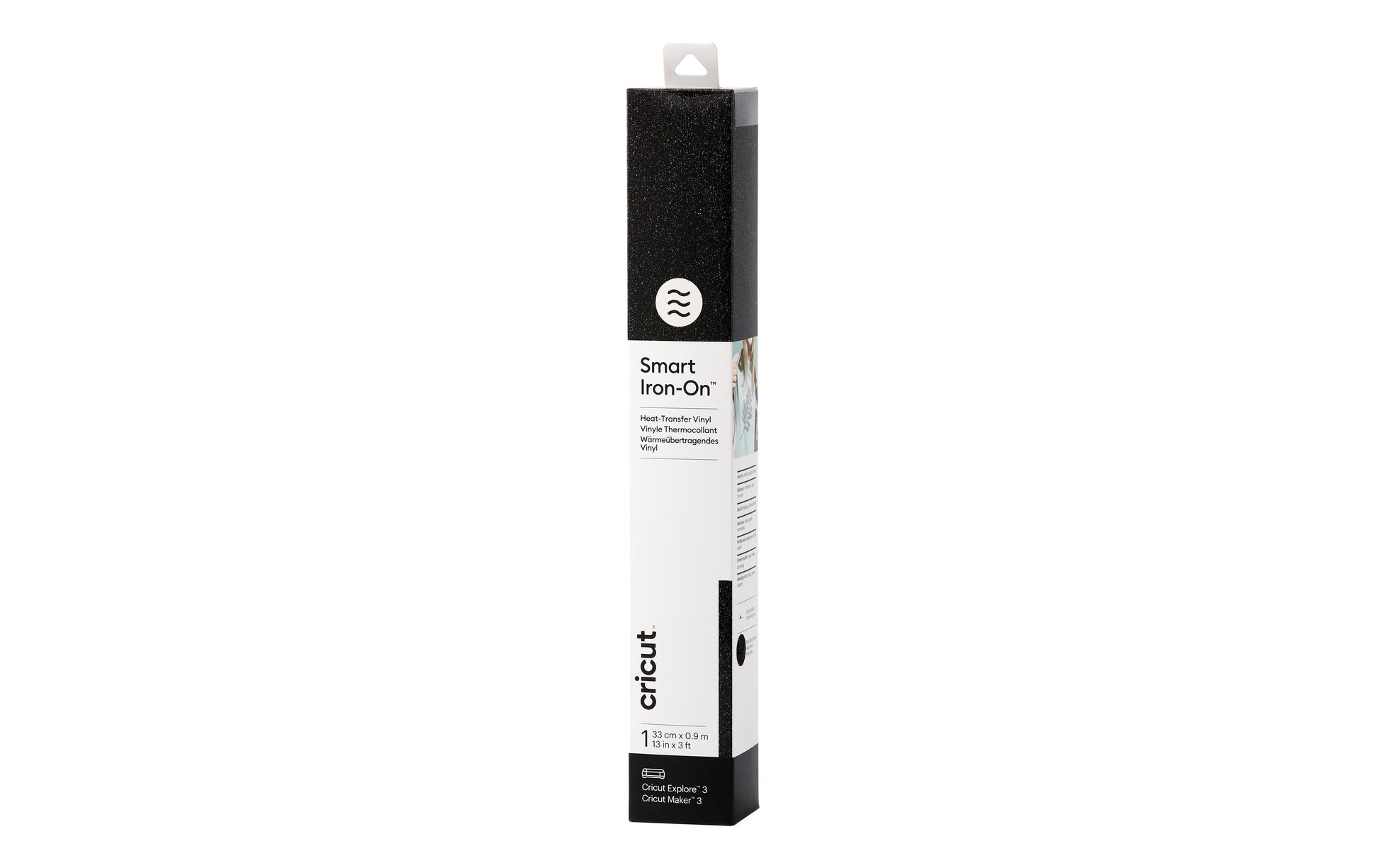 Cricut Aufbügelfolie – Schwarz – 330 × 910 mm – für Cricut Maker 3