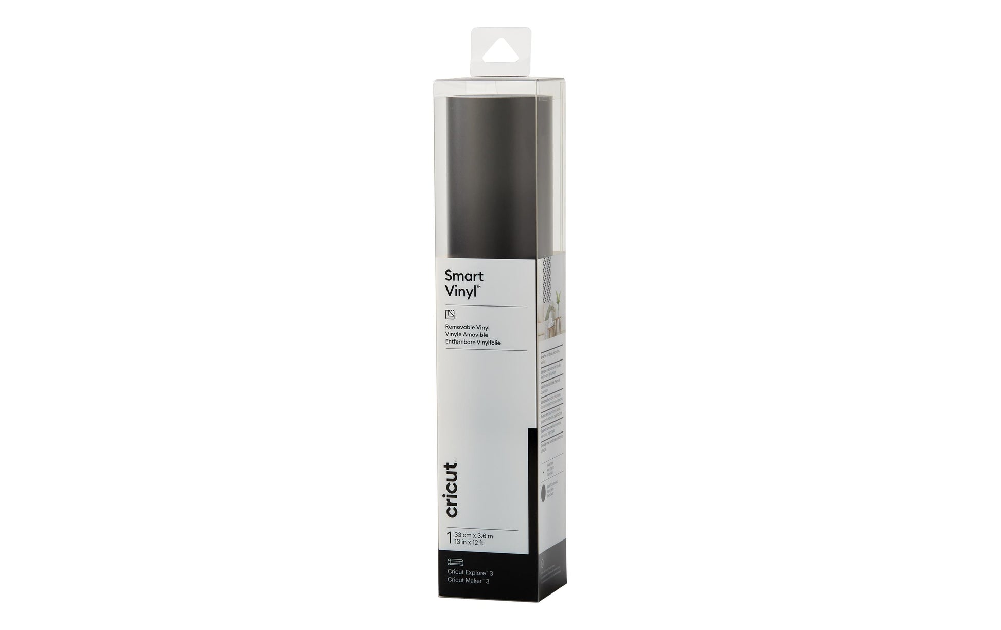 Cricut Vinylfolie matt – schwarz – 33 × 366 cm – für Cricut Schneideplotter Maker 3