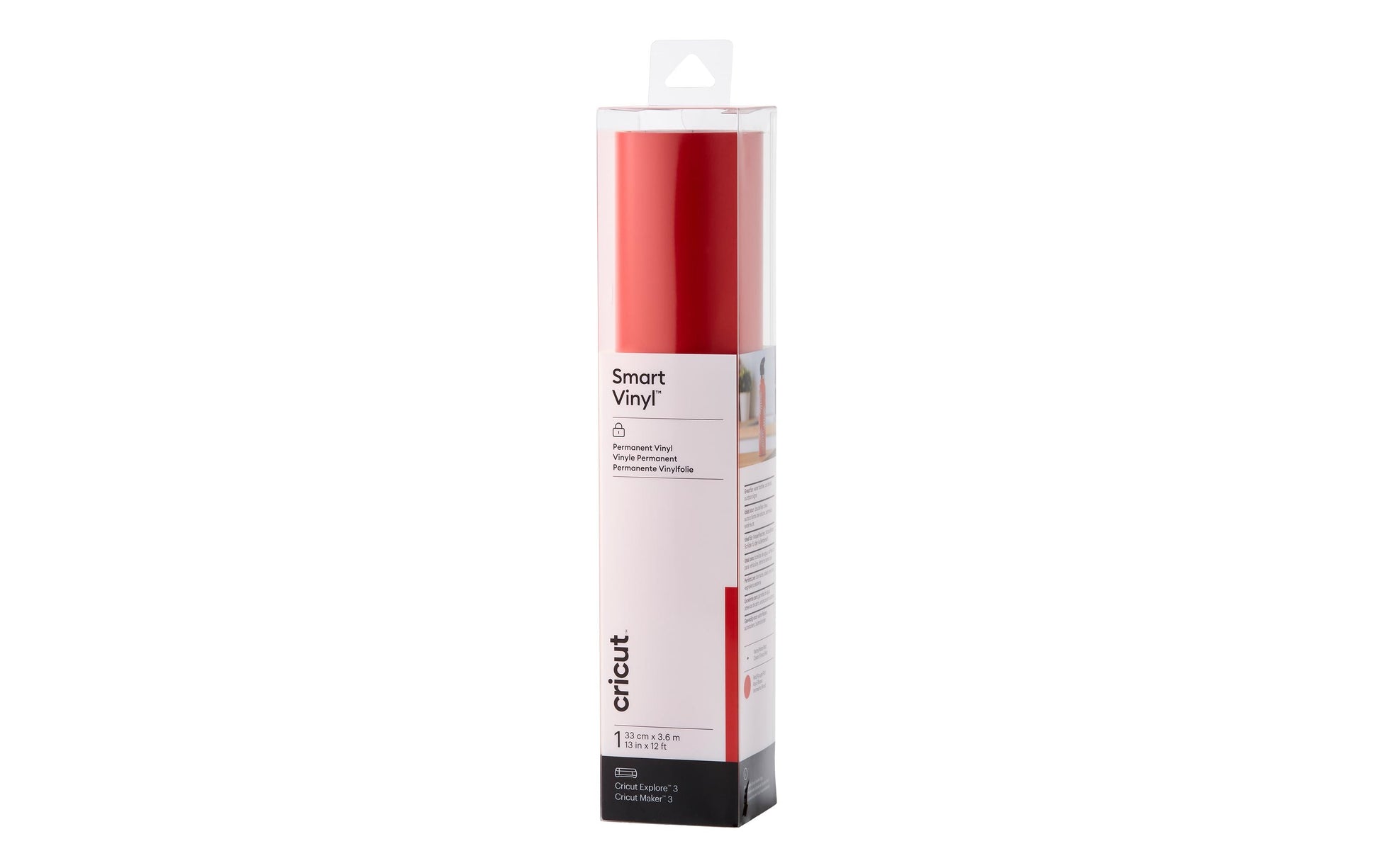 Cricut Matte selbstklebende Vinylfolie – Rot – 33 × 366 cm – für CRICUT Schneideplotter Maker 3