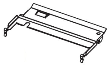 Zebra Halterung, Medienführungsplatte – für 110Xi4, P1006111